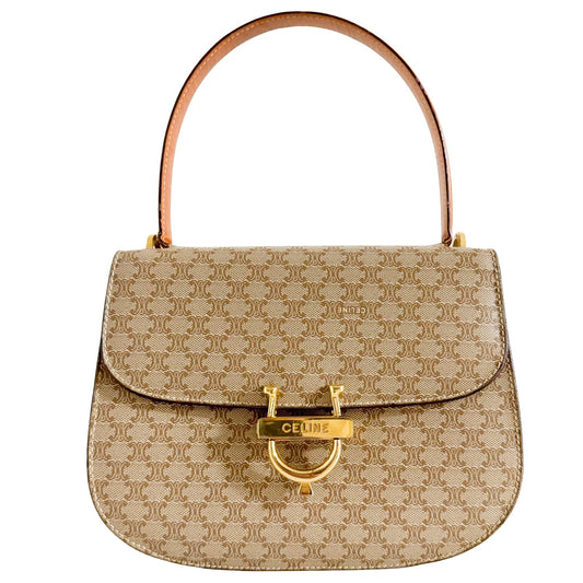 CELINE Macadam Triomphe Top Handle Bag, in , Sold by HIVE PRELOVED - Handle Bags, ,