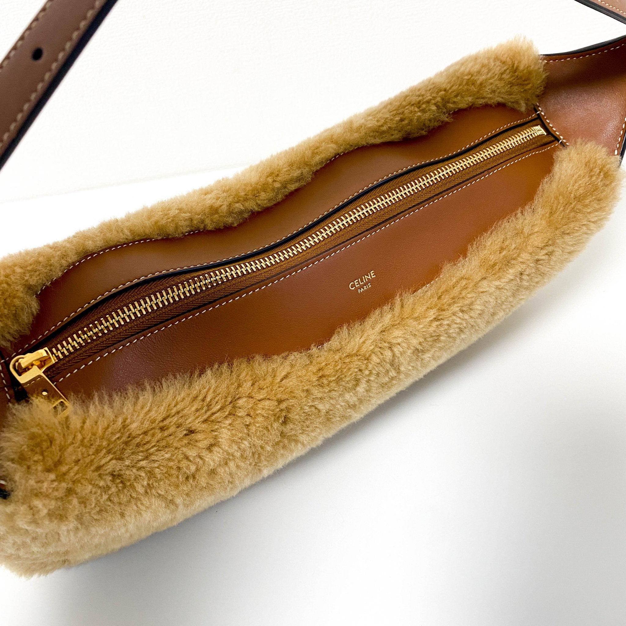 CELINE Medium Romy Mouton / Leather Shoulder Bag, in , Sold by HIVE PRELOVED - Shoulder Bags, ,