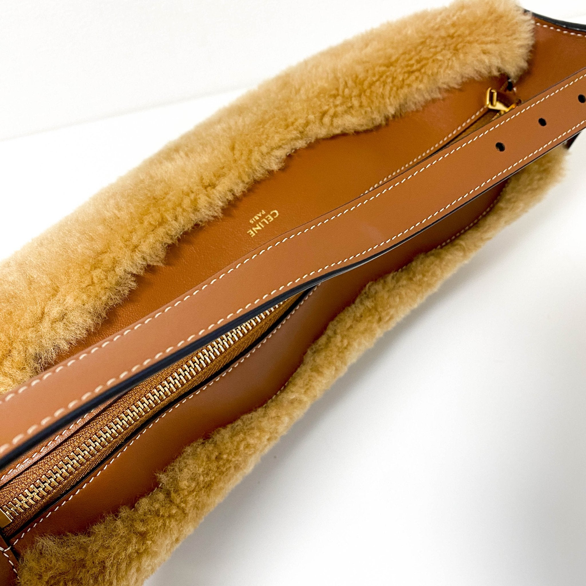 CELINE Medium Romy Mouton / Leather Shoulder Bag, in , Sold by HIVE PRELOVED - Shoulder Bags, ,