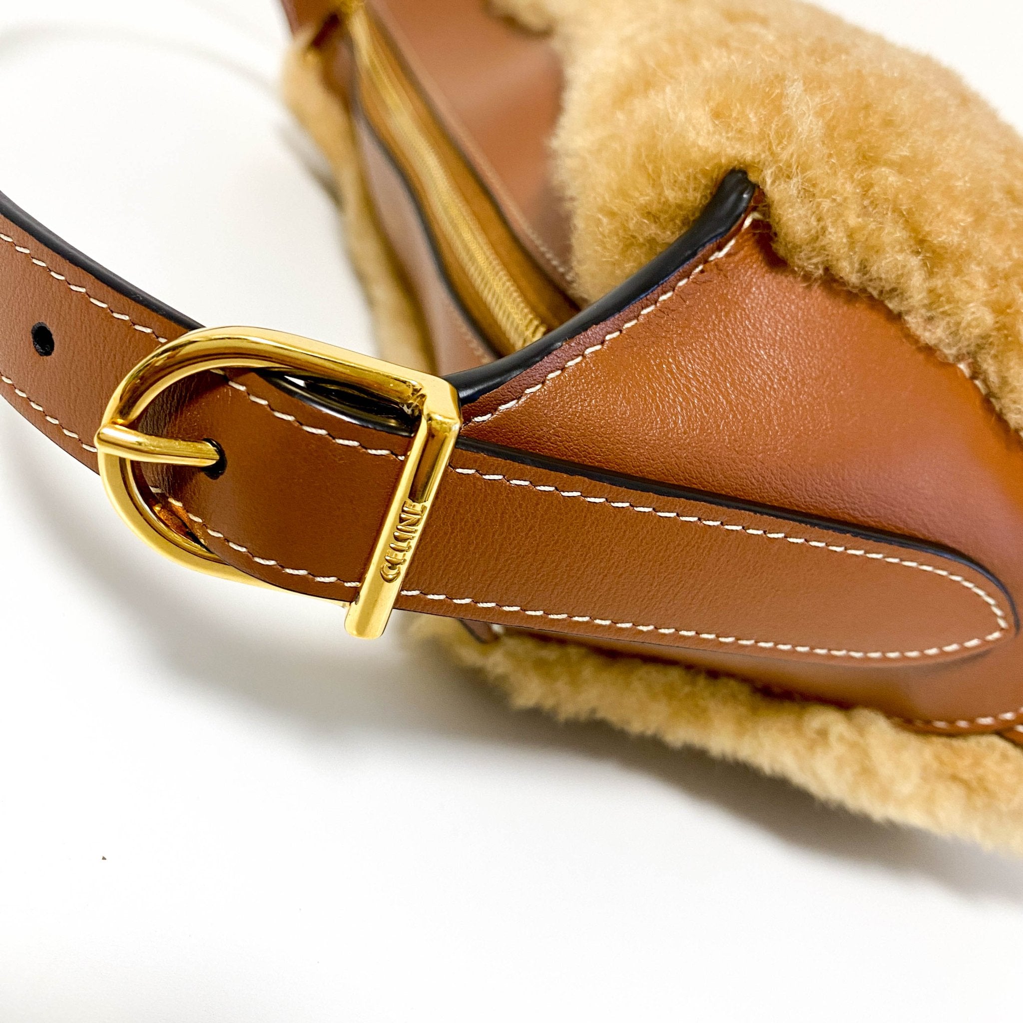 CELINE Medium Romy Mouton / Leather Shoulder Bag, in , Sold by HIVE PRELOVED - Shoulder Bags, ,