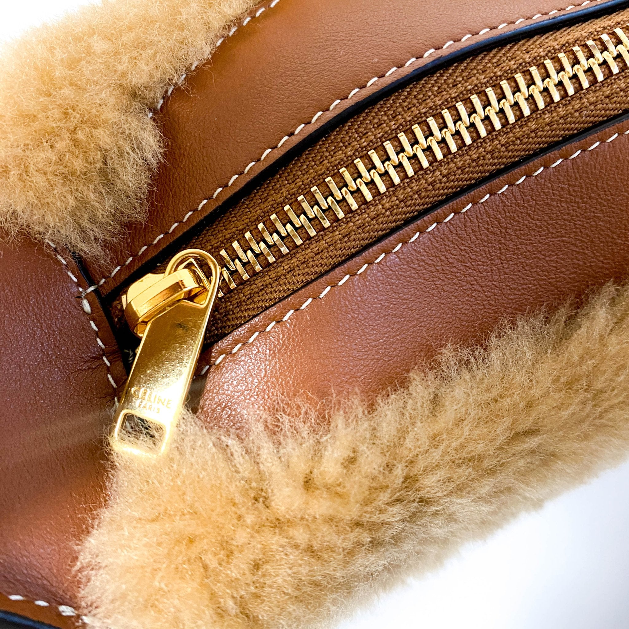 CELINE Medium Romy Mouton / Leather Shoulder Bag, in , Sold by HIVE PRELOVED - Shoulder Bags, ,