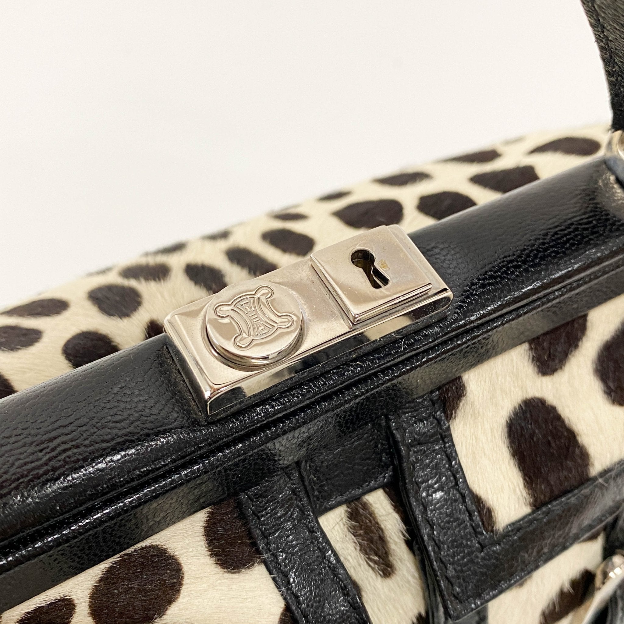 CELINE Pony Hair Animal Print Handbag, in , Sold by HIVE PRELOVED - Handle Bags, ,