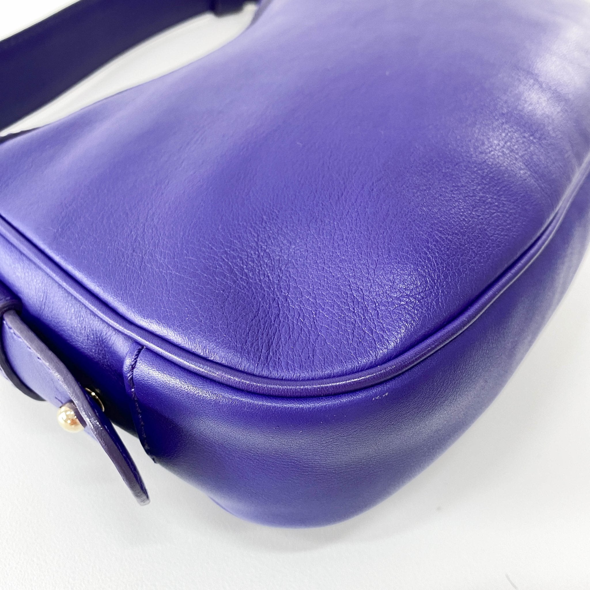 CELINE Purple Leather Triomphe Shoulder Bag, in , Sold by HIVE PRELOVED - Shoulder Bags, ,