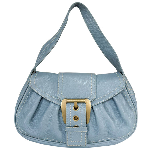 CELINE Stitched Leather Buckle Belt Flap Shoulder Bag, in , Sold by HIVE PRELOVED - Shoulder Bags, ,