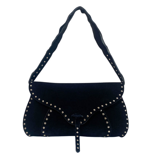 CELINE Suede Black Studs Shoulder Bag, in , Sold by HIVE PRELOVED - Shoulder Bags, ,