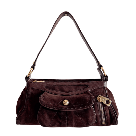 CELINE Suede Leather Handbag, in , Sold by HIVE PRELOVED - Shoulder Bags, ,