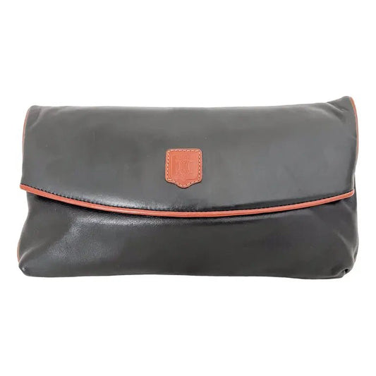 CELINE Triomphe Vintage Leather Handbag, Black in Leather (unspecified), Sold by HIVE PRELOVED - , ,