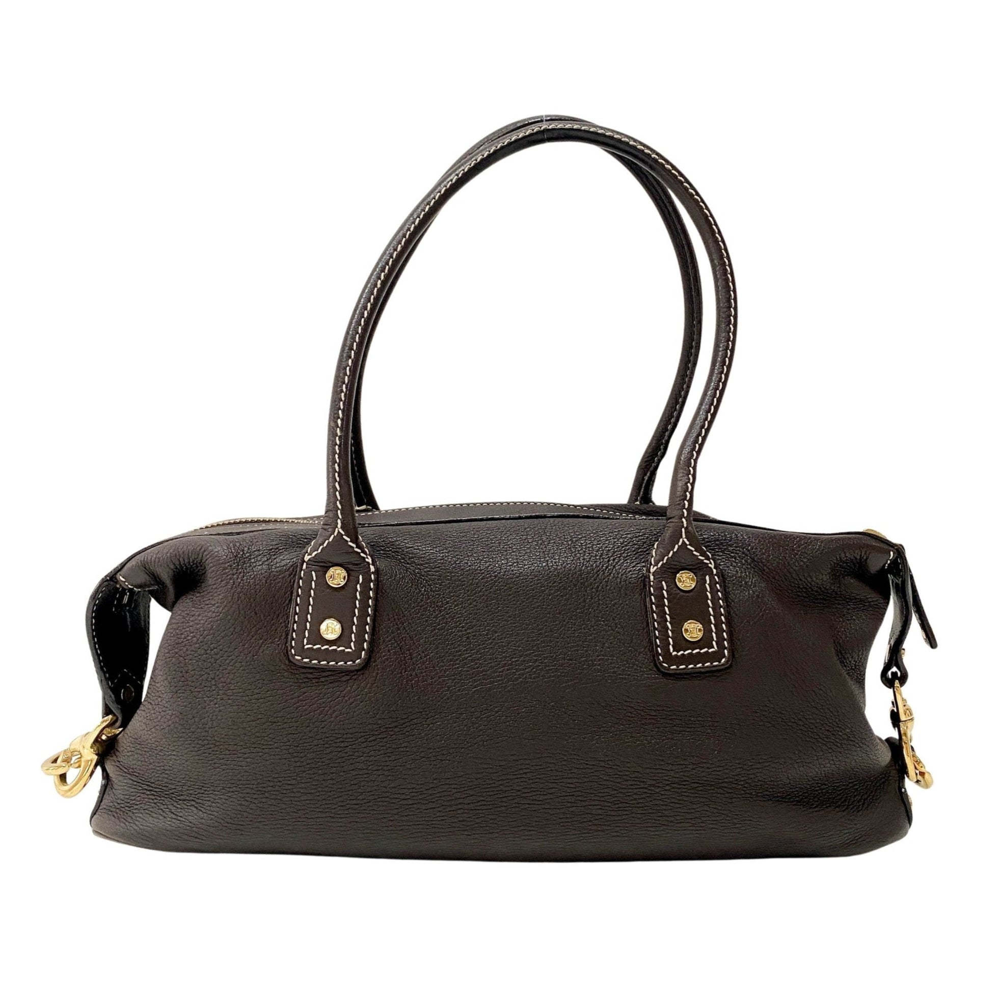 CELINE Vintage Brown Leather Top Handle Bag, in , Sold by HIVE PRELOVED - Shoulder Bags, ,