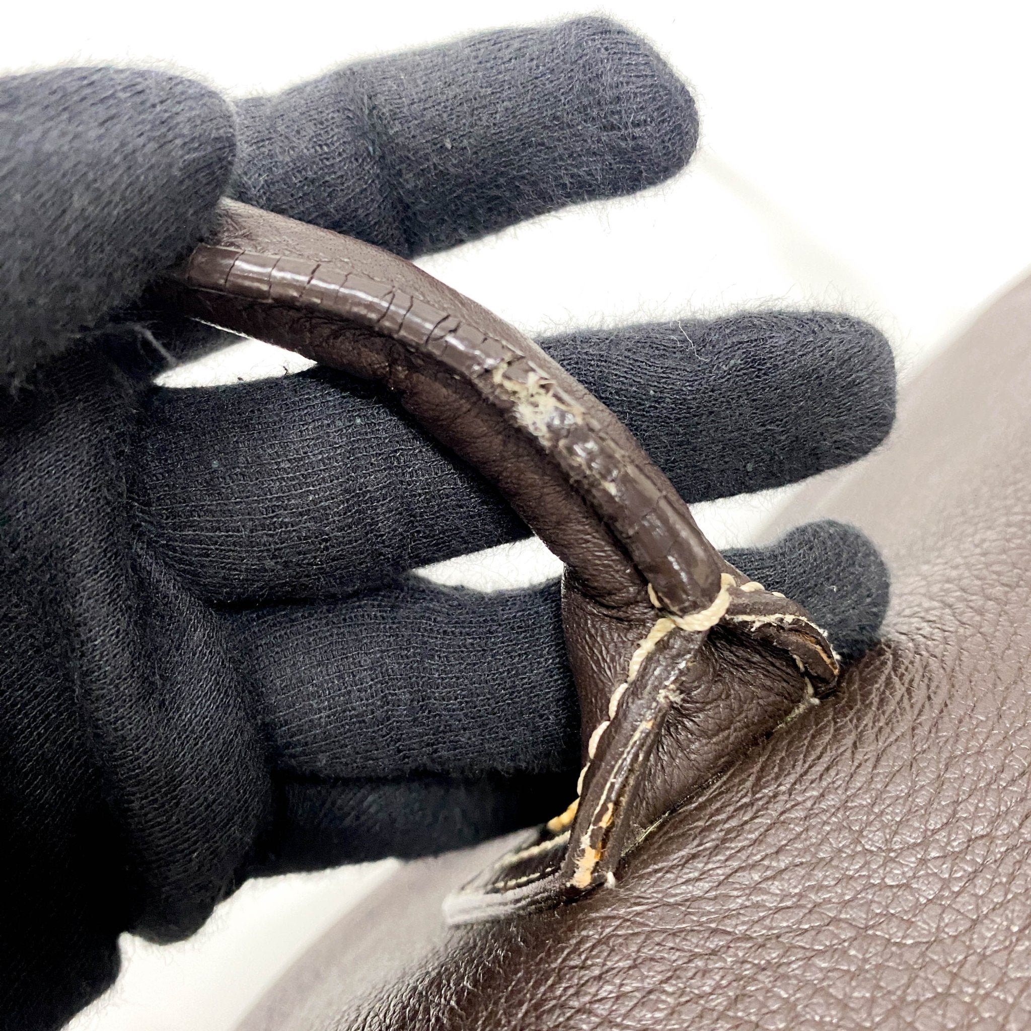 CELINE Vintage Brown Leather Top Handle Bag, in , Sold by HIVE PRELOVED - Shoulder Bags, ,