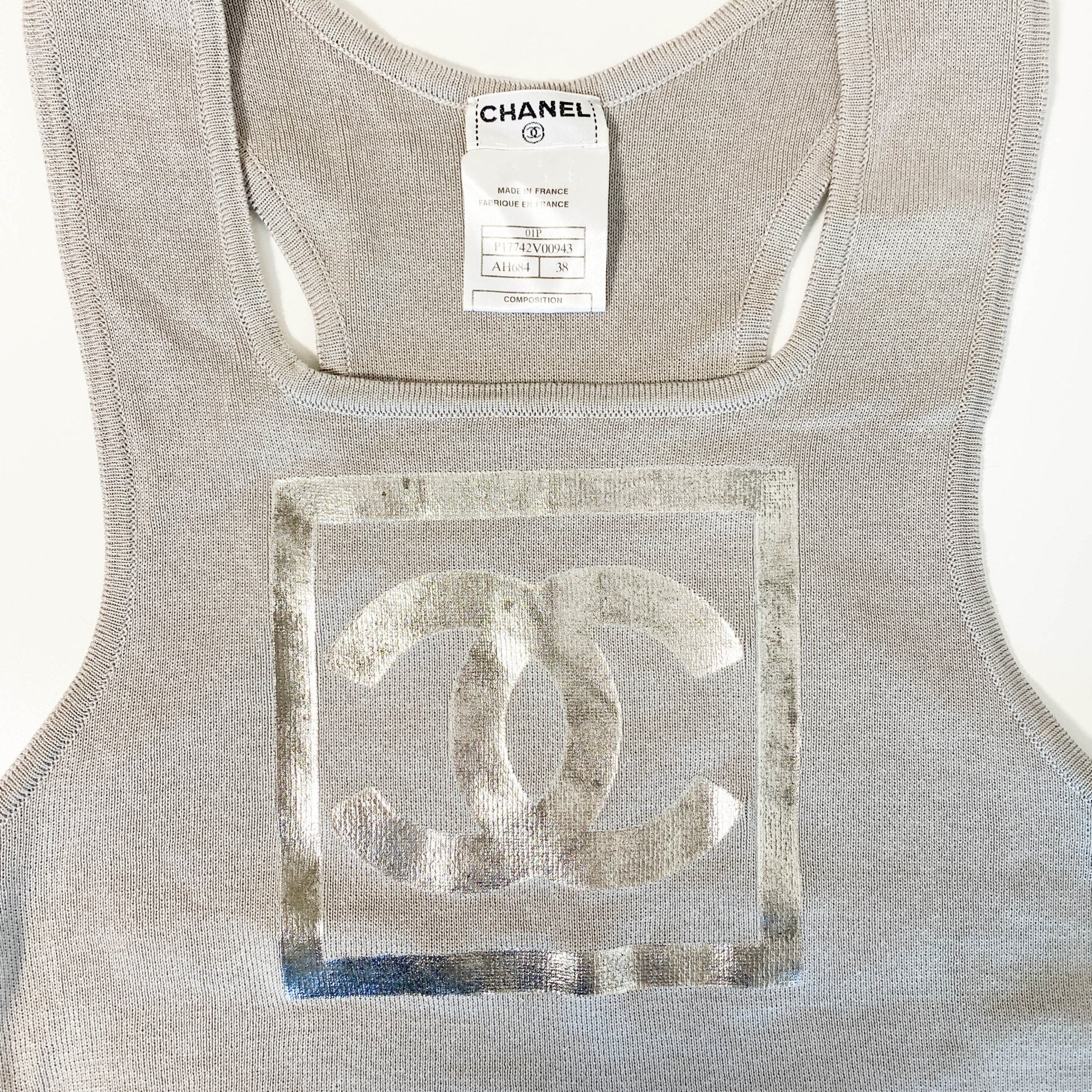CHANEL 2001 Sport Line Cotton sleeveless top, in , Sold by HIVE PRELOVED - Tops, ,