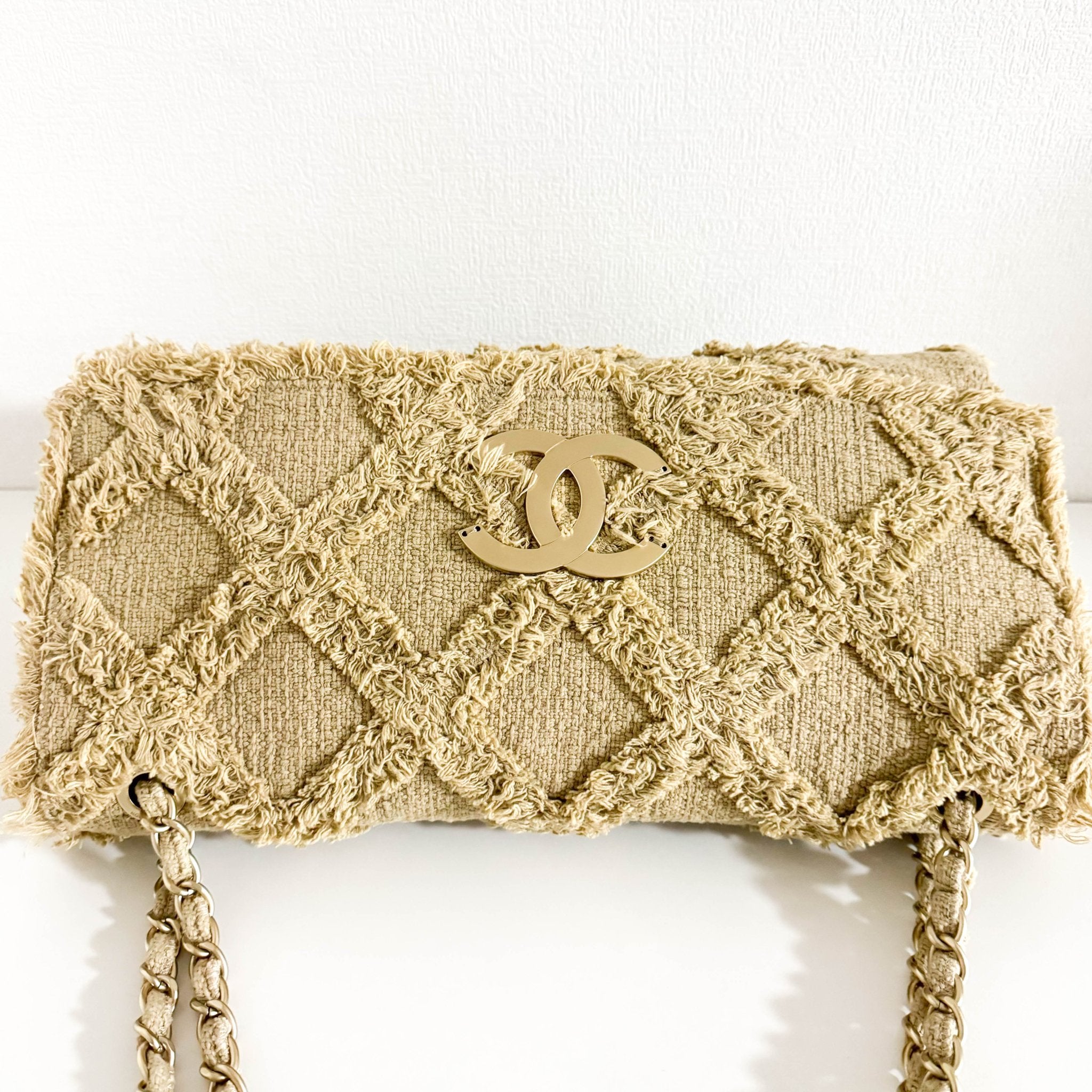 CHANEL 2009 Large Crochet Flap Shoulder Bag, in , Sold by HIVE PRELOVED - Shoulder Bags, ,