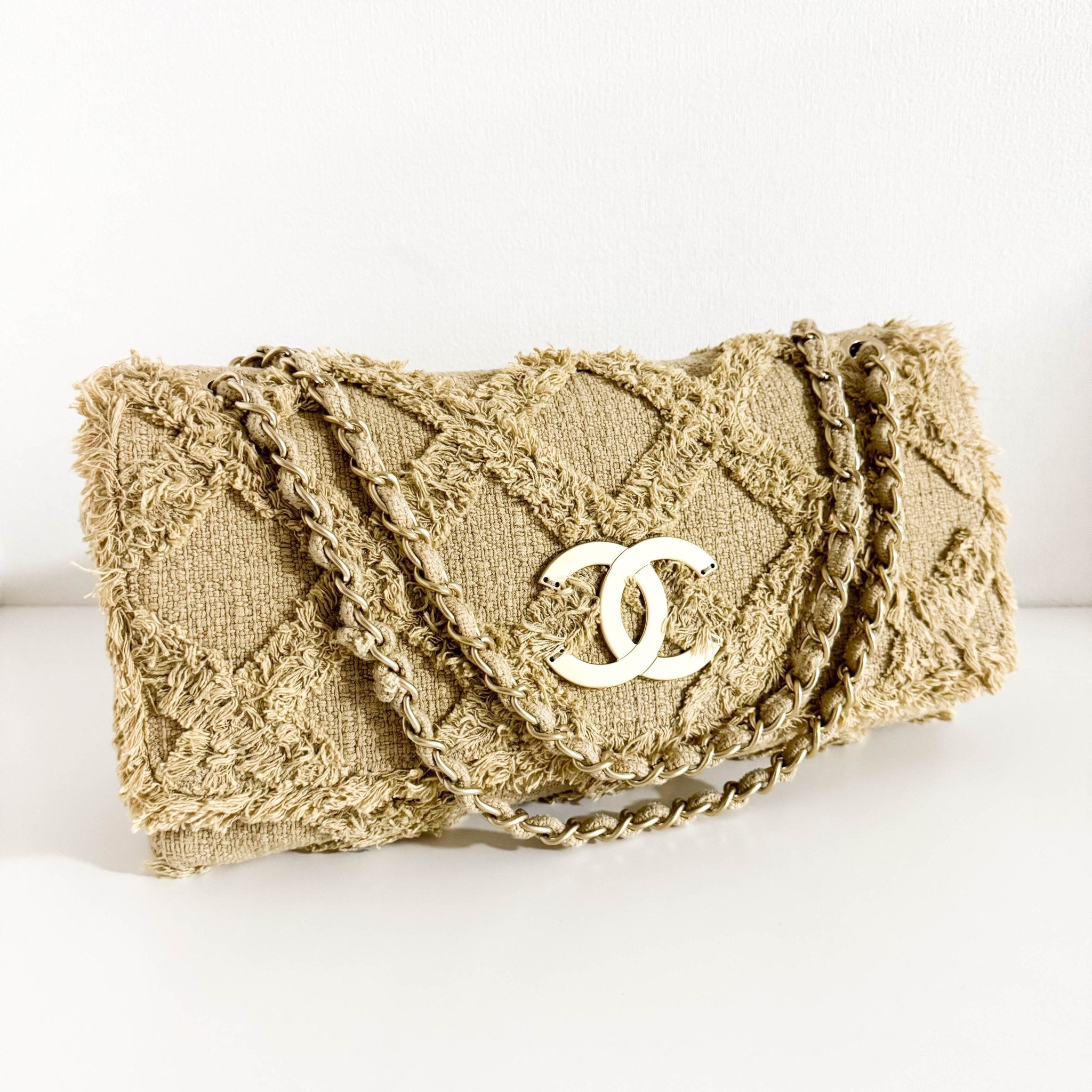 CHANEL 2009 Large Crochet Flap Shoulder Bag, in , Sold by HIVE PRELOVED - Shoulder Bags, ,