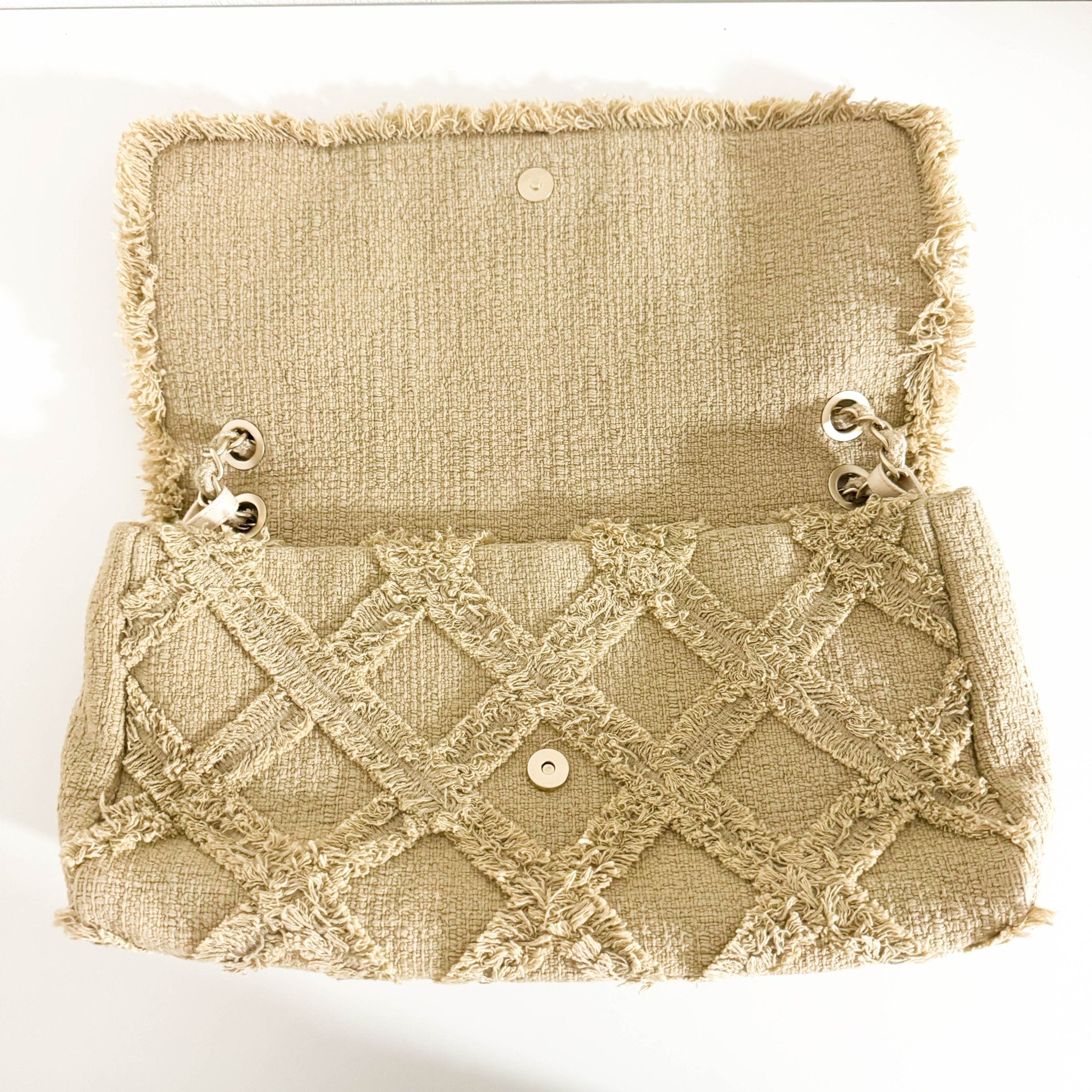 CHANEL 2009 Large Crochet Flap Shoulder Bag, in , Sold by HIVE PRELOVED - Shoulder Bags, ,