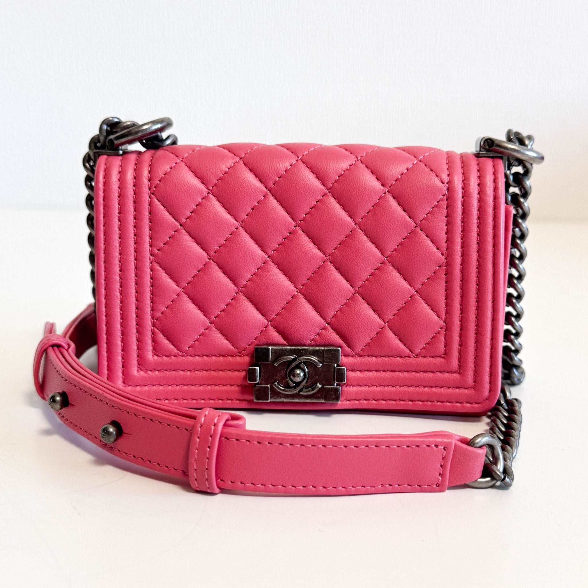 CHANEL 2020 Limited Edition Success Story Set of 4 Minis Bags Pink Red, in Sold by HIVE PRELOVED Mini bags, Shoulder Bag