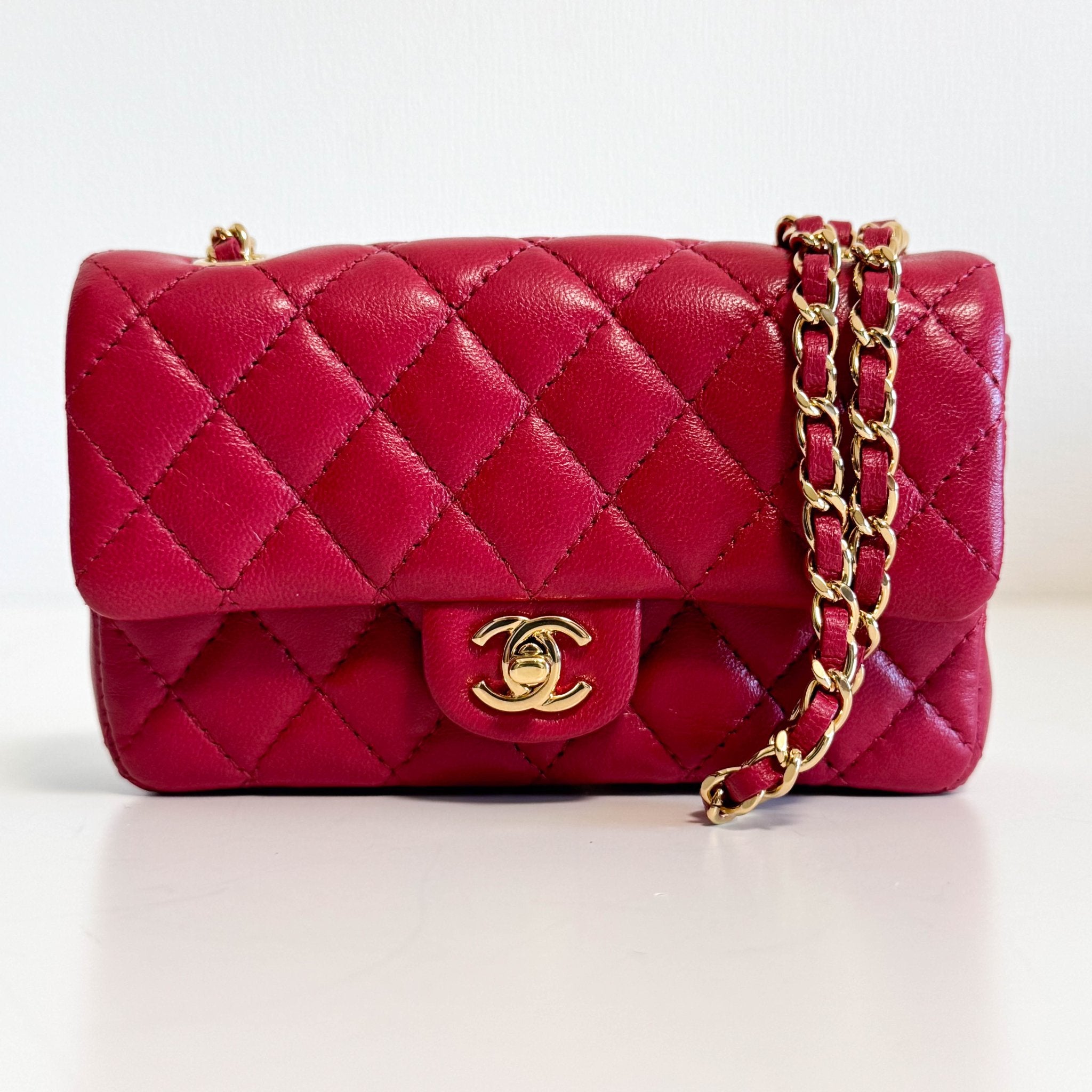 CHANEL 2020 Limited Edition Success Story Set of 4 Minis Bags Pink Red, in Sold by HIVE PRELOVED Mini bags, Shoulder Bag