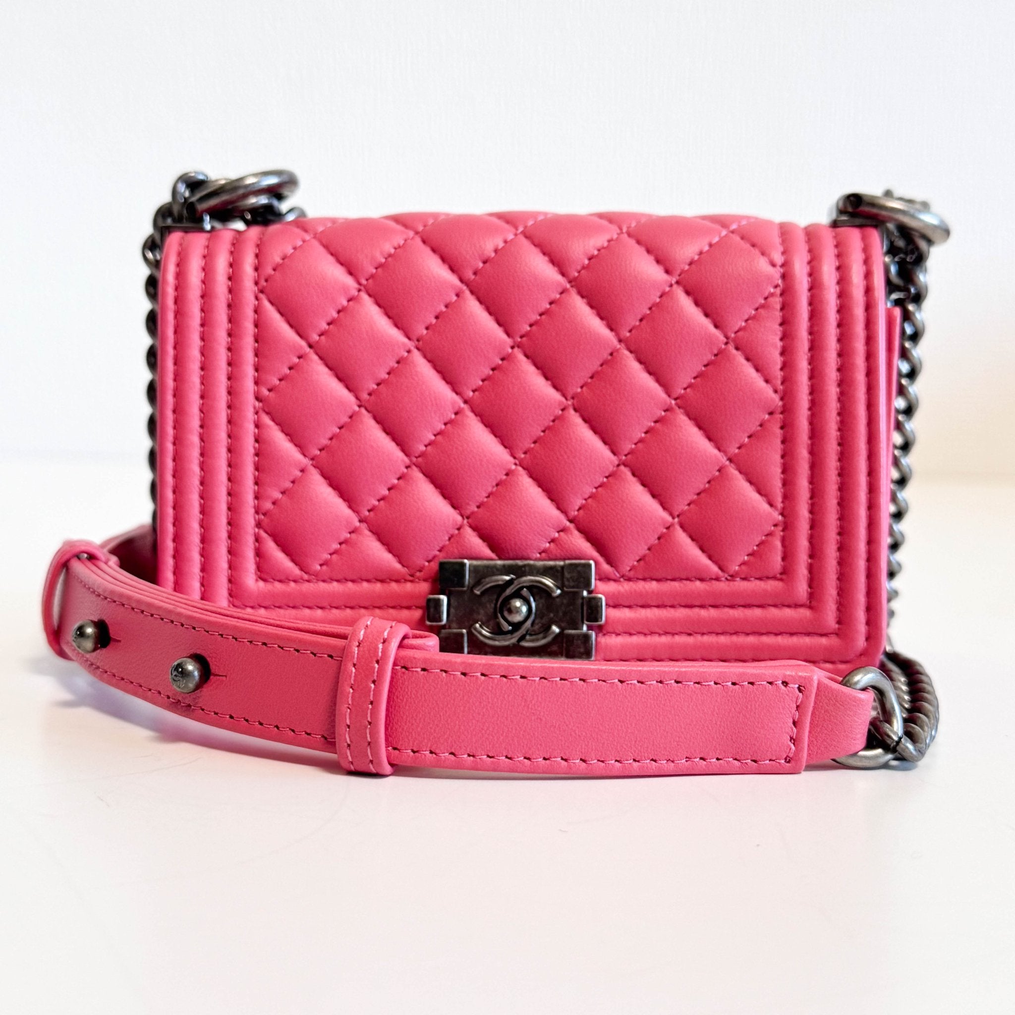 CHANEL 2020 Limited Edition Success Story Set of 4 Minis Bags Pink Red, in Sold by HIVE PRELOVED Mini bags, Shoulder Bag
