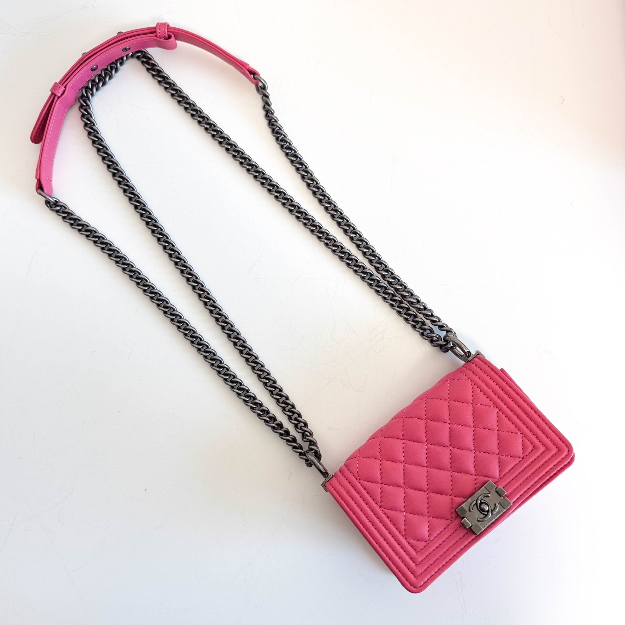CHANEL 2020 Limited Edition Success Story Set of 4 Minis Bags Pink Red, in Sold by HIVE PRELOVED Mini bags, Shoulder Bag