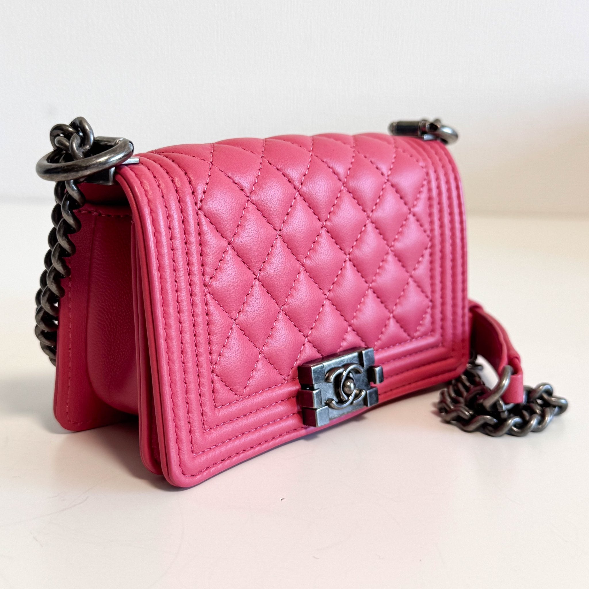 CHANEL 2020 Limited Edition Success Story Set of 4 Minis Bags Pink Red, in Sold by HIVE PRELOVED Mini bags, Shoulder Bag