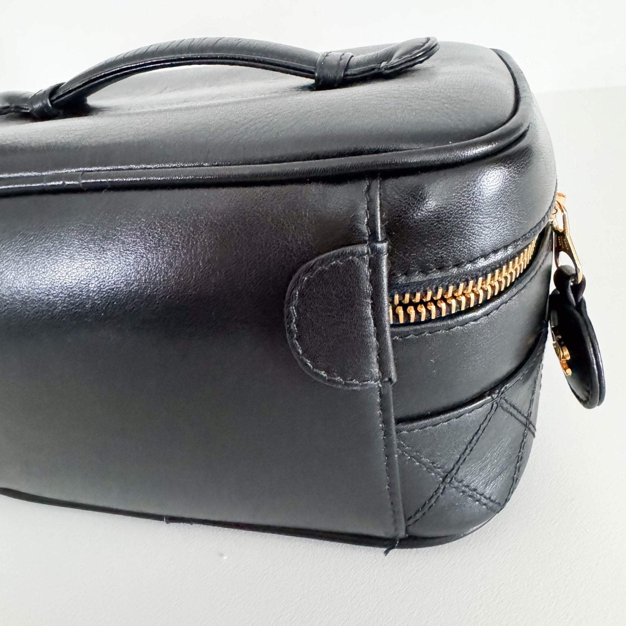 CHANEL Bicolore Vanity Cosmetic Case Black, in , Sold by HIVE PRELOVED - Handle Bags, ,