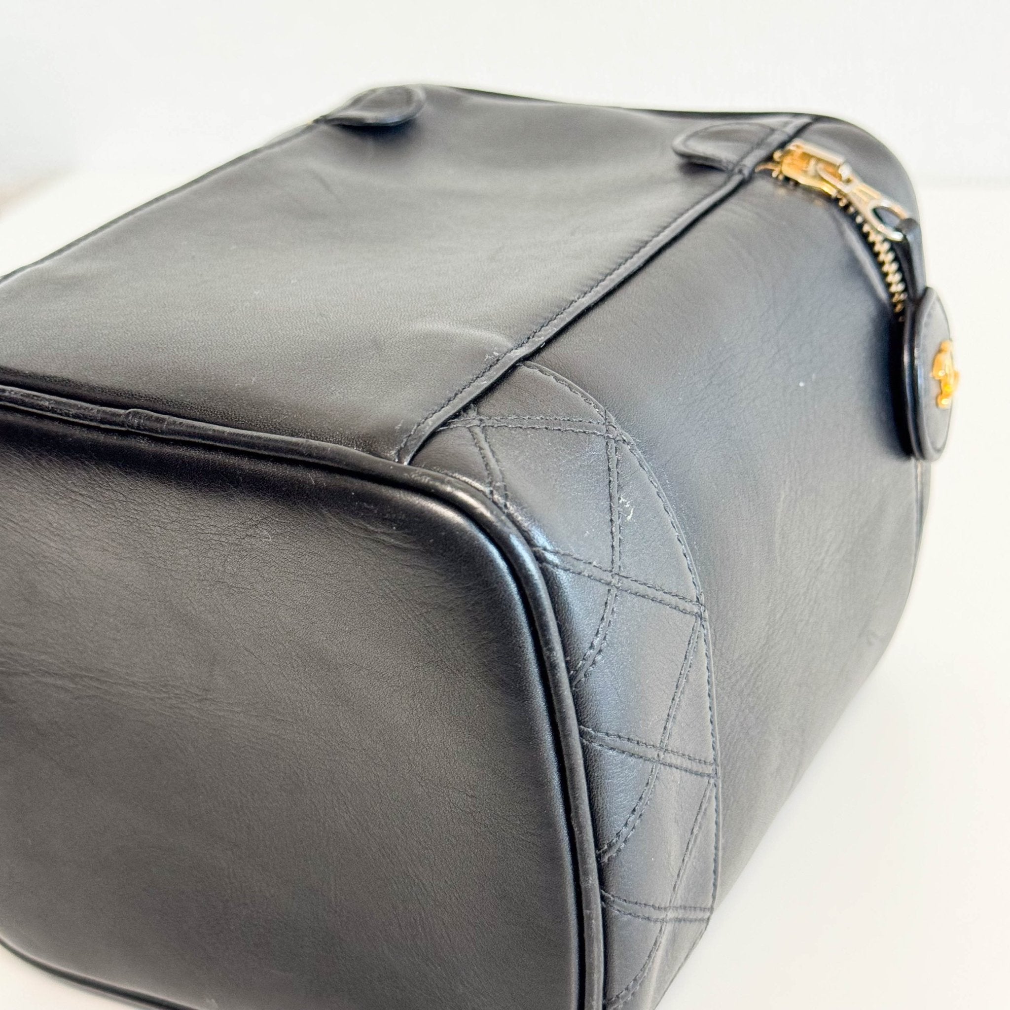 CHANEL Bicolore Vanity Cosmetic Case Black, in , Sold by HIVE PRELOVED - Handle Bags, ,