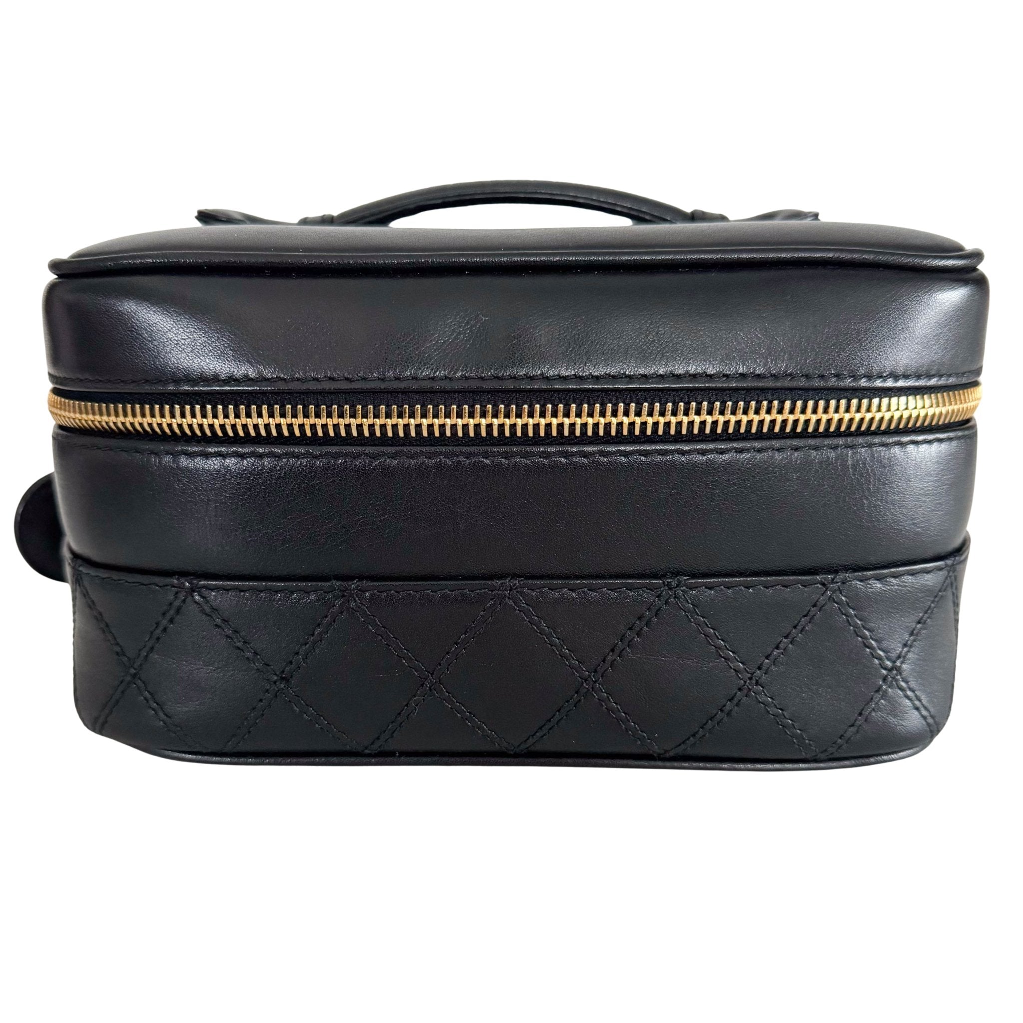 CHANEL Bicolore Vanity Cosmetic Case Black, in , Sold by HIVE PRELOVED - Handle Bags, ,