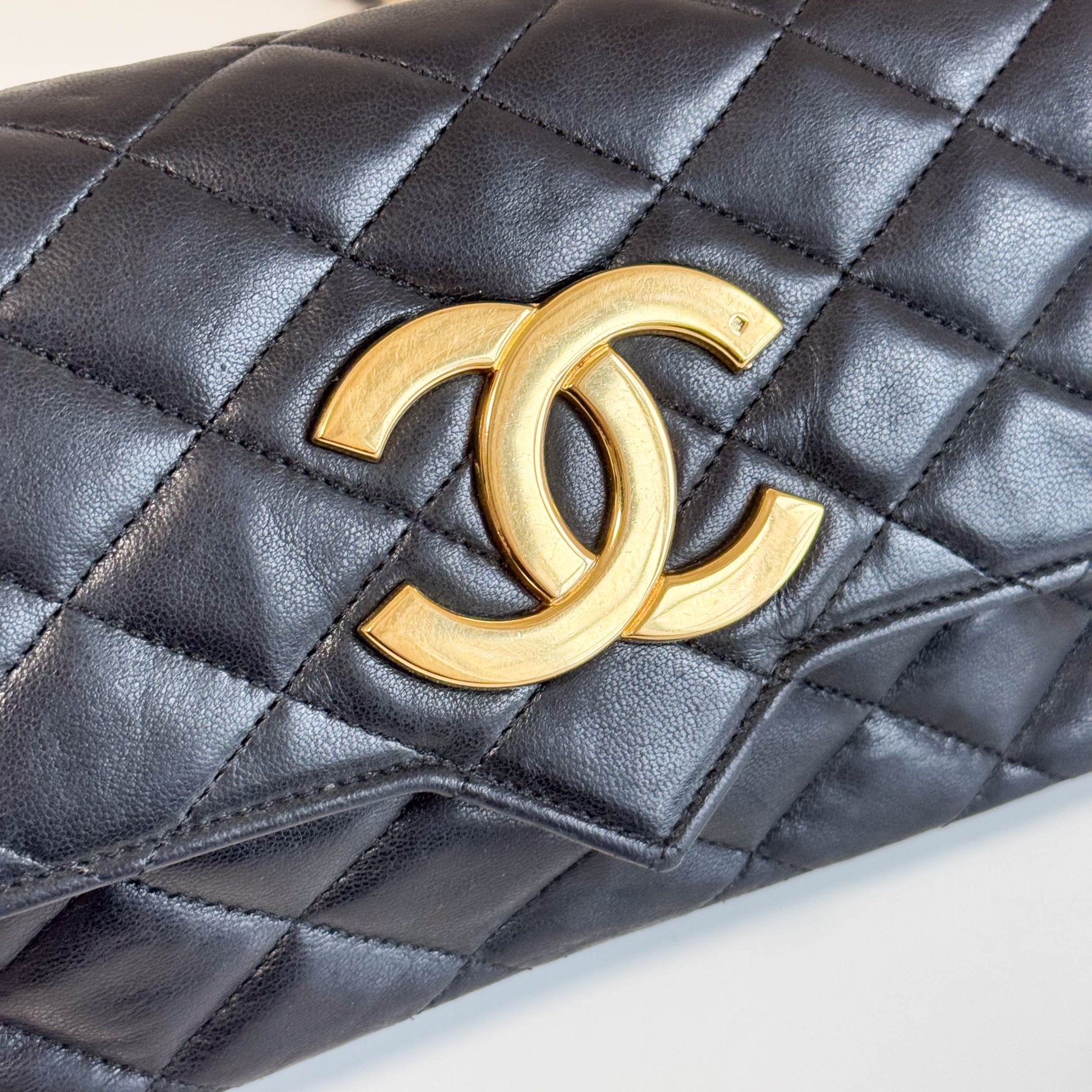 CHANEL Black Lambskin Leather Chain Crossbody Bag, in , Sold by HIVE PRELOVED - Crossbody bags, ,