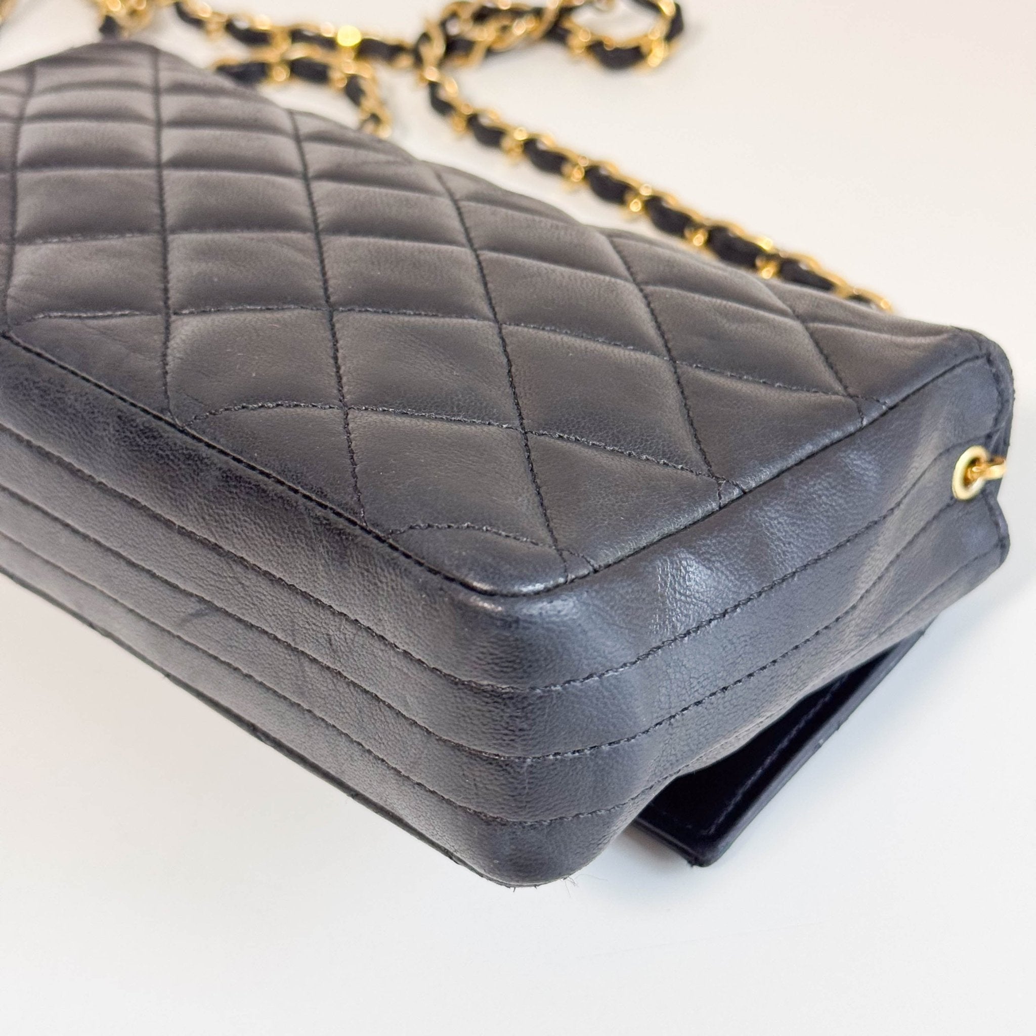 CHANEL Black Lambskin Leather Chain Crossbody Bag, in , Sold by HIVE PRELOVED - Crossbody bags, ,