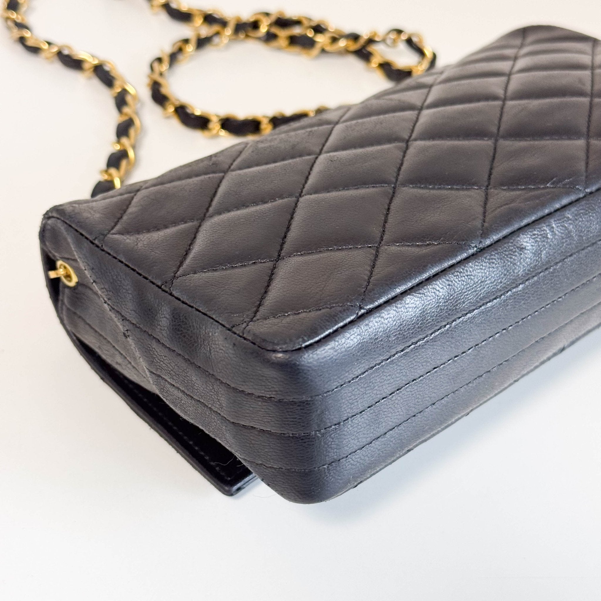 CHANEL Black Lambskin Leather Chain Crossbody Bag, in , Sold by HIVE PRELOVED - Crossbody bags, ,