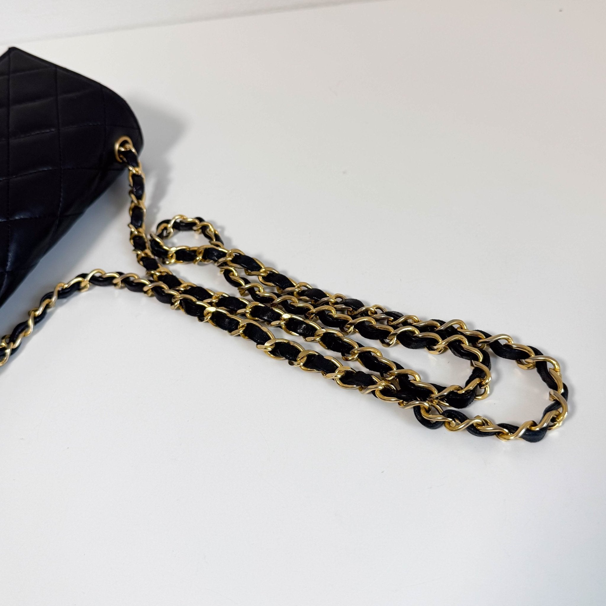 CHANEL Black Lambskin Leather Chain Crossbody Bag, in , Sold by HIVE PRELOVED - Crossbody bags, ,