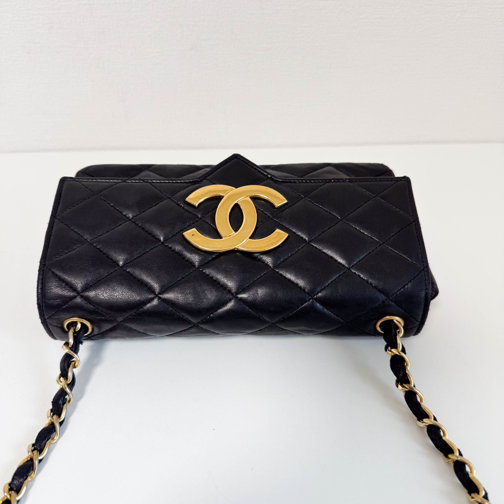 CHANEL Black Lambskin Leather Chain Crossbody Bag, in , Sold by HIVE PRELOVED - Crossbody bags, ,