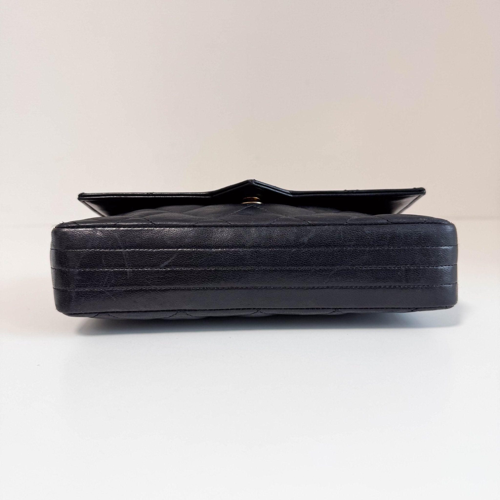 CHANEL Black Lambskin Leather Chain Crossbody Bag, in , Sold by HIVE PRELOVED - Crossbody bags, ,