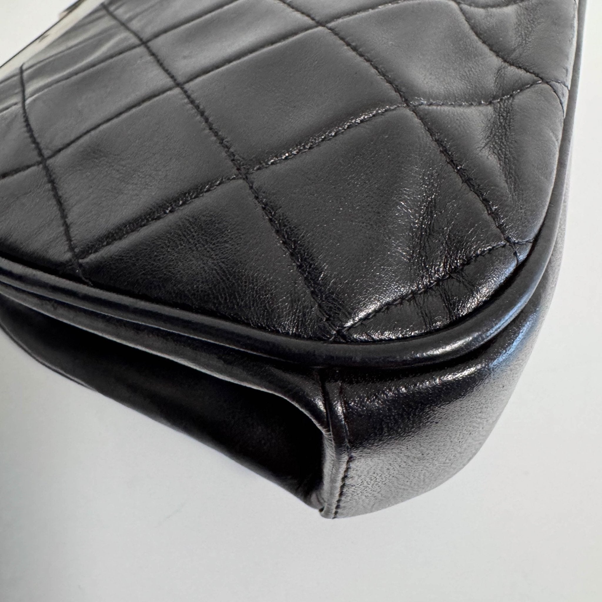 CHANEL Black Lambskin Leather Top Handle Bag, in , Sold by HIVE PRELOVED - Handle Bags, ,
