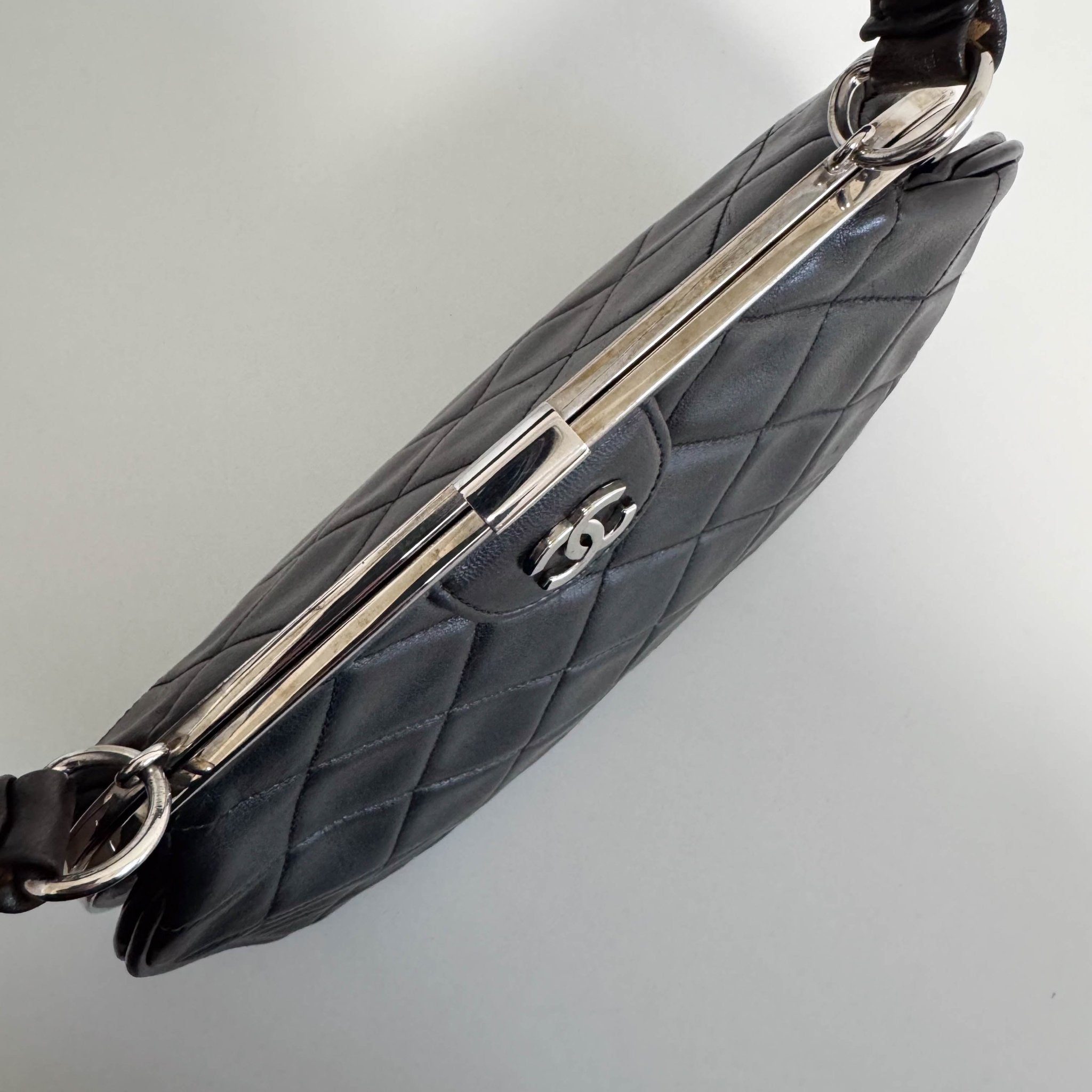 CHANEL Black Lambskin Leather Top Handle Bag, in , Sold by HIVE PRELOVED - Handle Bags, ,