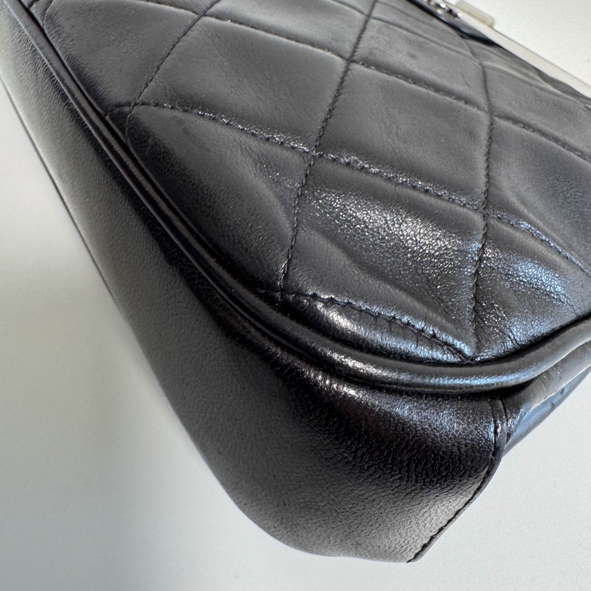 CHANEL Black Lambskin Leather Top Handle Bag, in , Sold by HIVE PRELOVED - Handle Bags, ,