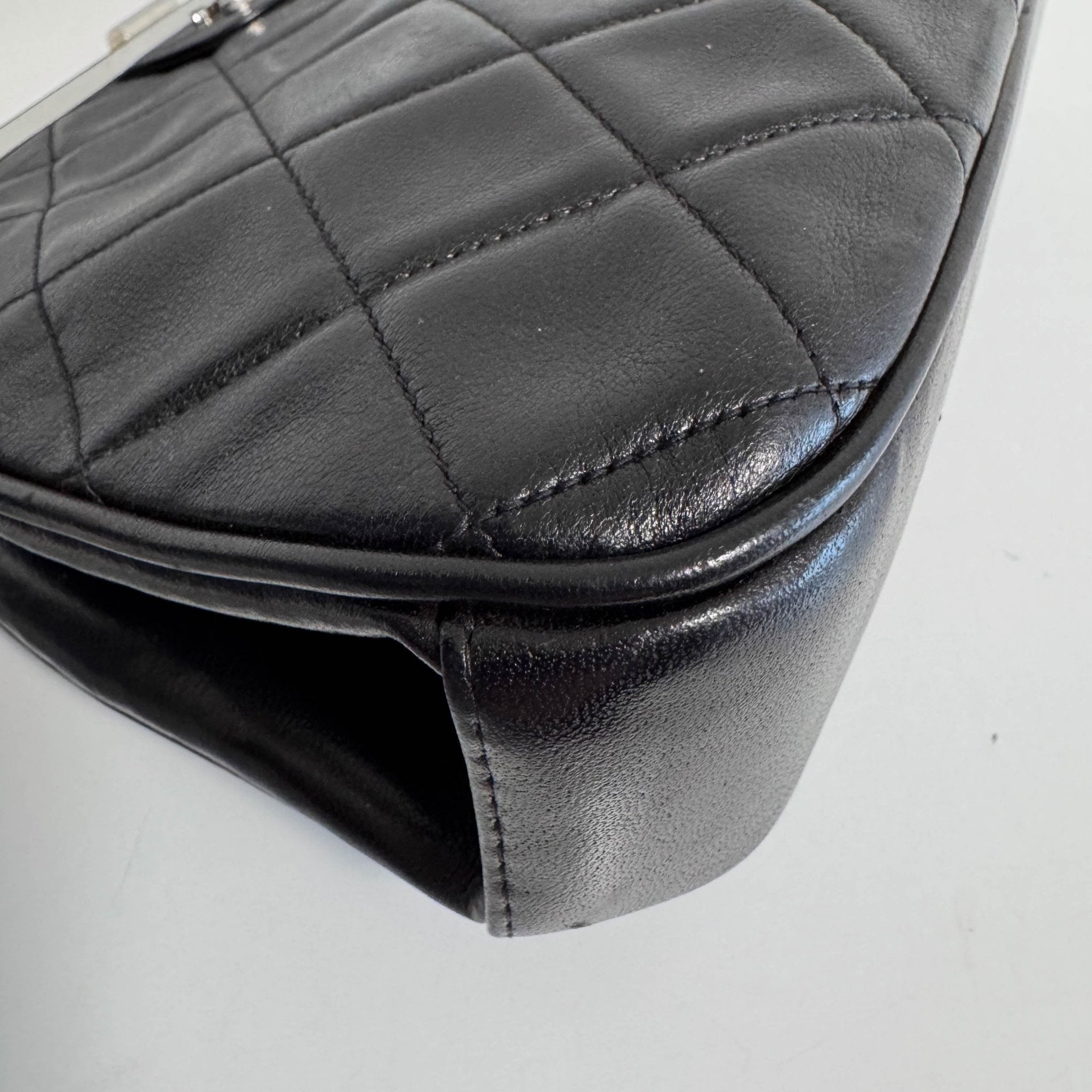 CHANEL Black Lambskin Leather Top Handle Bag, in , Sold by HIVE PRELOVED - Handle Bags, ,