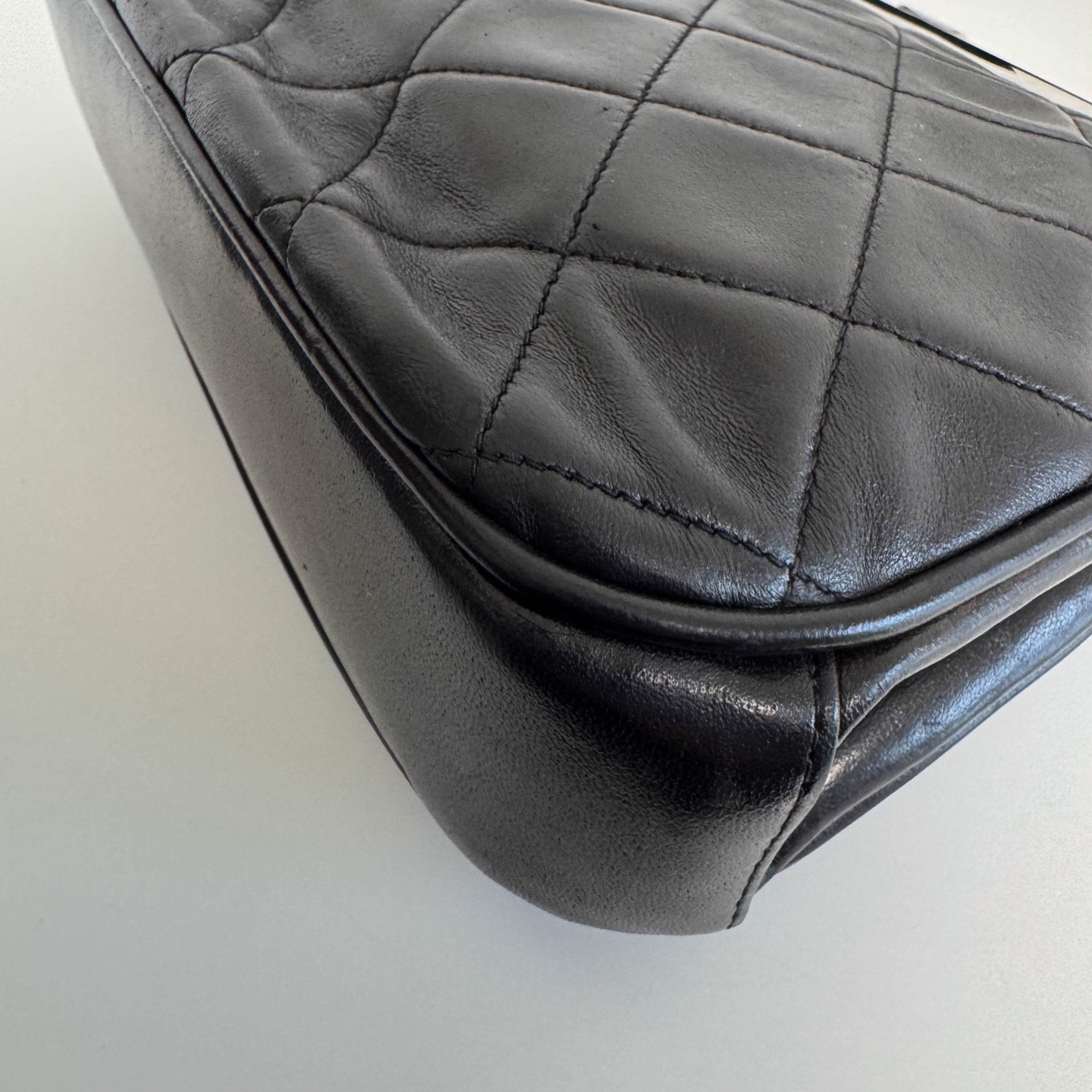 CHANEL Black Lambskin Leather Top Handle Bag, in , Sold by HIVE PRELOVED - Handle Bags, ,