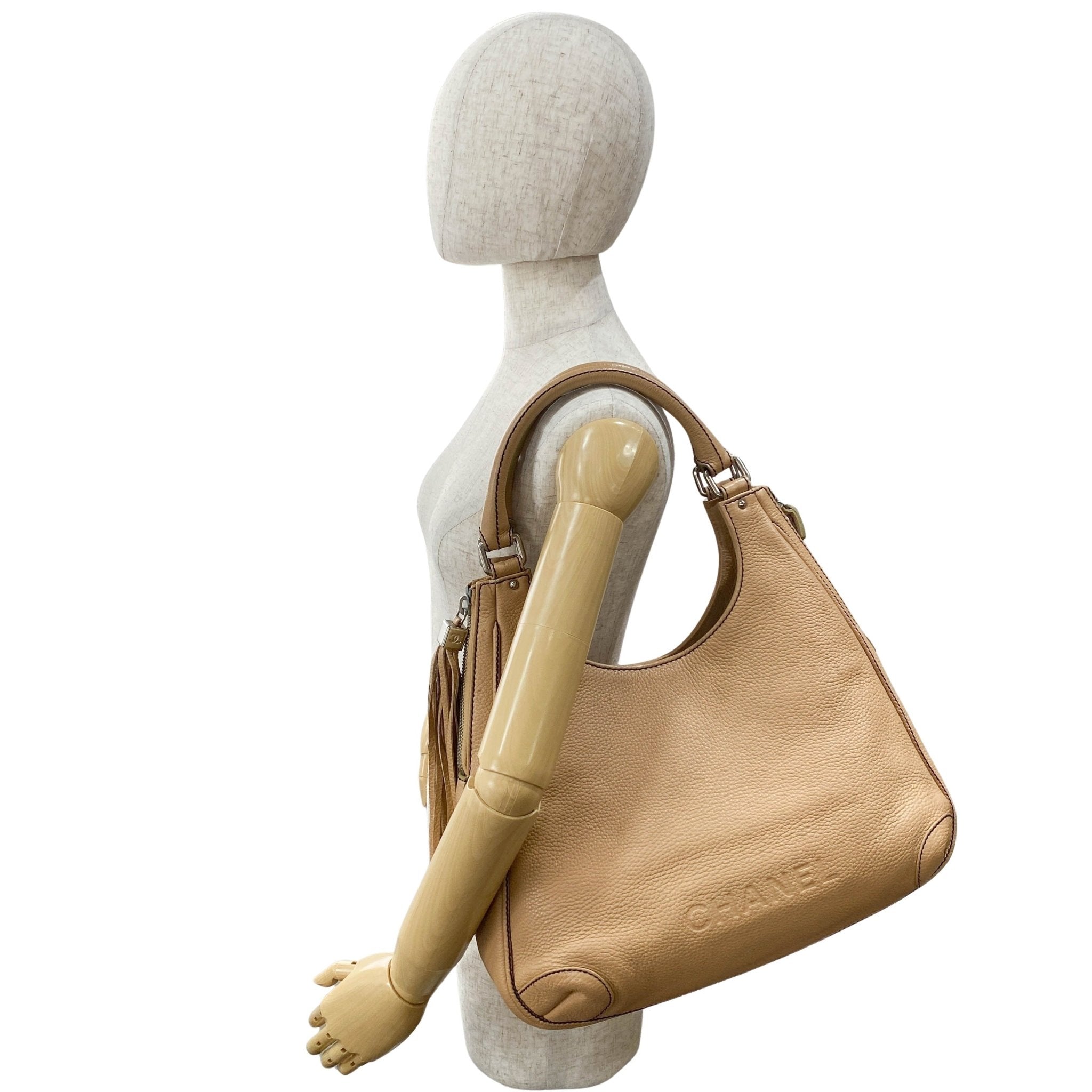 CHANEL Brown Embossed Leather Hoho Shoulder Bag, in , Sold by HIVE PRELOVED - Shoulder Bags, ,