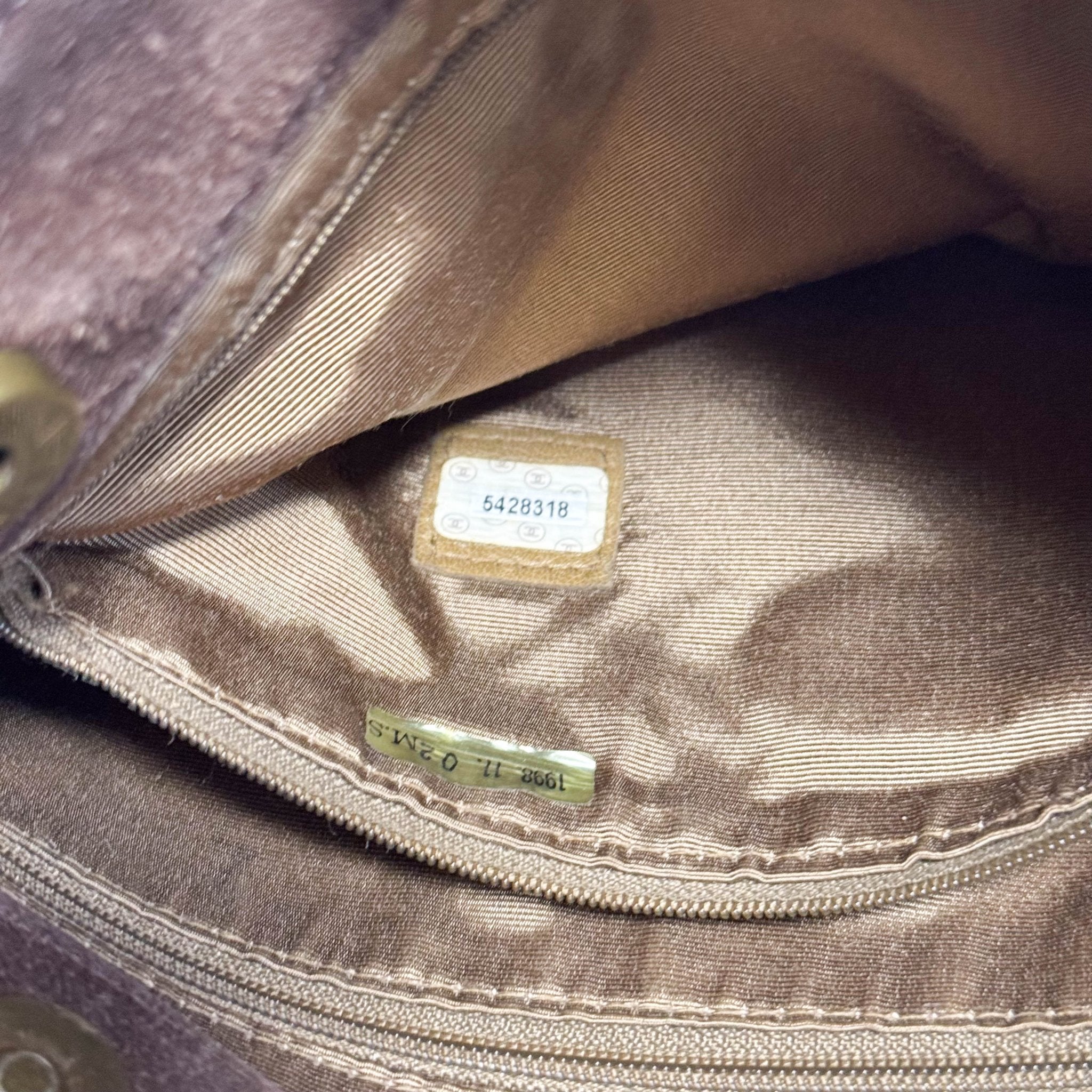 CHANEL Brown Suede CC Shoulder Bag, in , Sold by HIVE PRELOVED - Shoulder Bags, ,