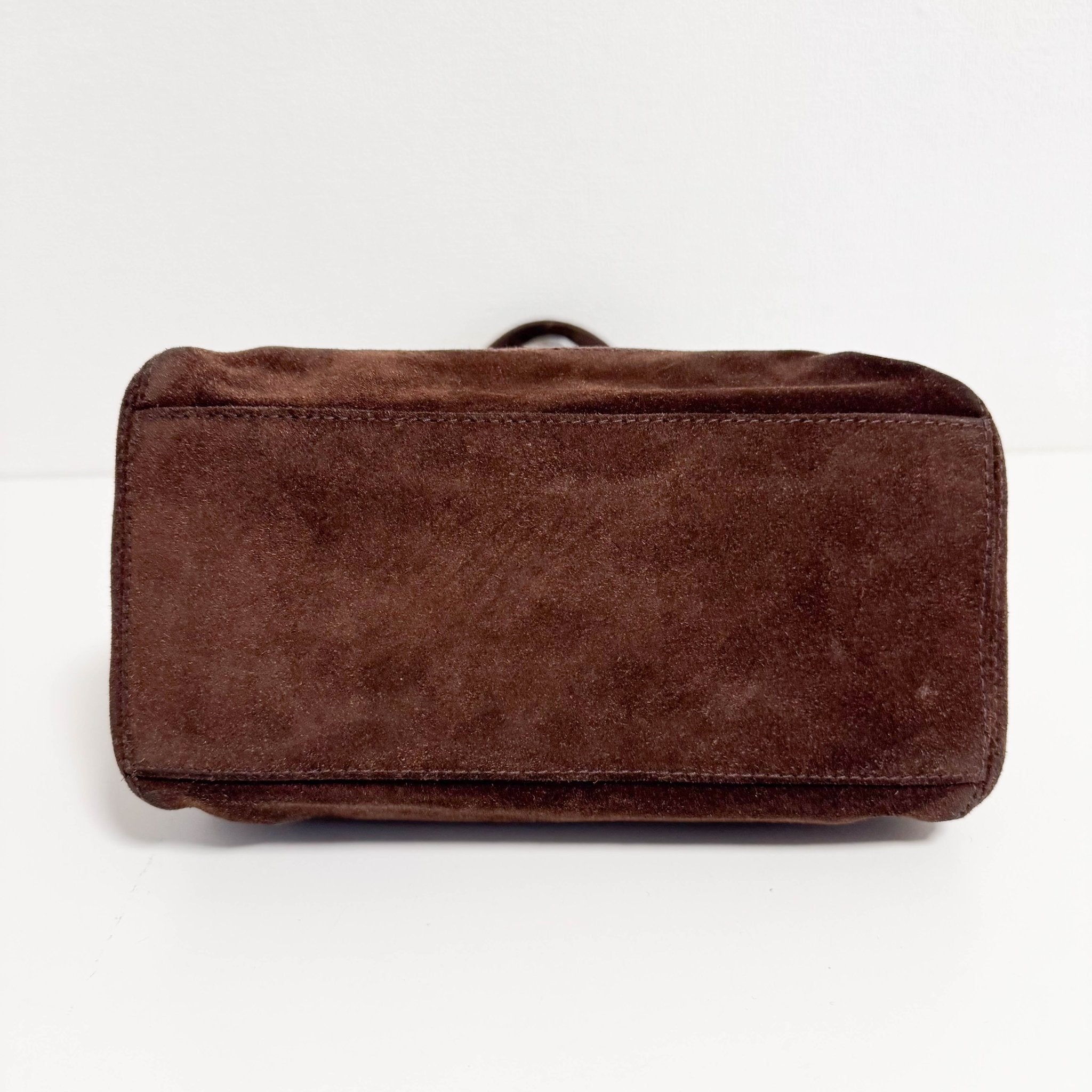 CHANEL Brown Suede CC Shoulder Bag, in , Sold by HIVE PRELOVED - Shoulder Bags, ,