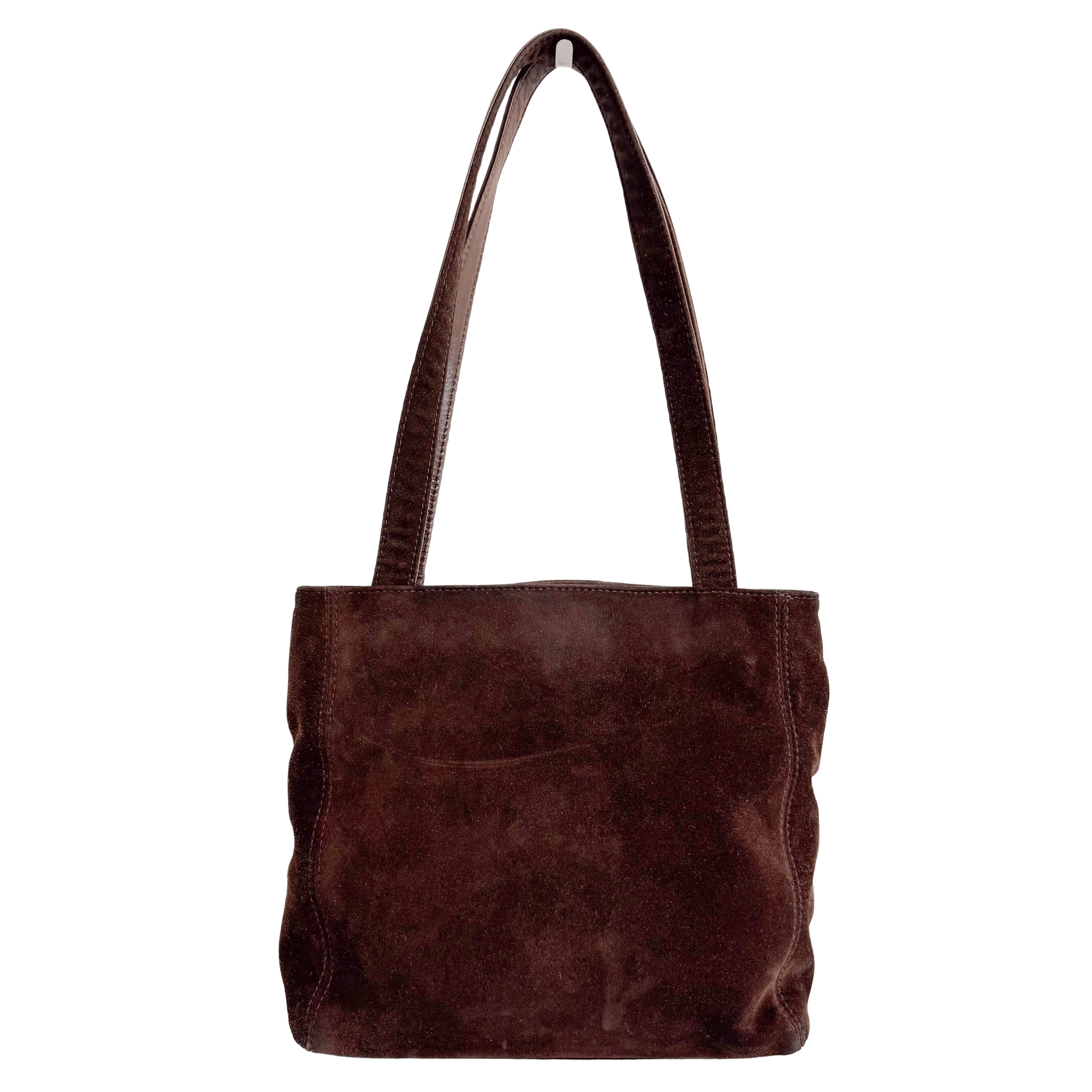 CHANEL Brown Suede CC Shoulder Bag, in , Sold by HIVE PRELOVED - Shoulder Bags, ,