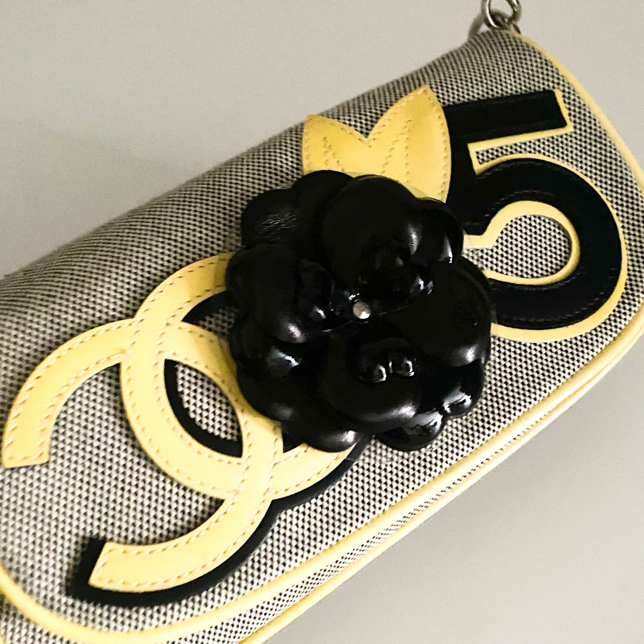 CHANEL Camellia CC No. 5 Canvas / Patent Shoulder Bag, in , Sold by HIVE PRELOVED - Shoulder Bags, ,