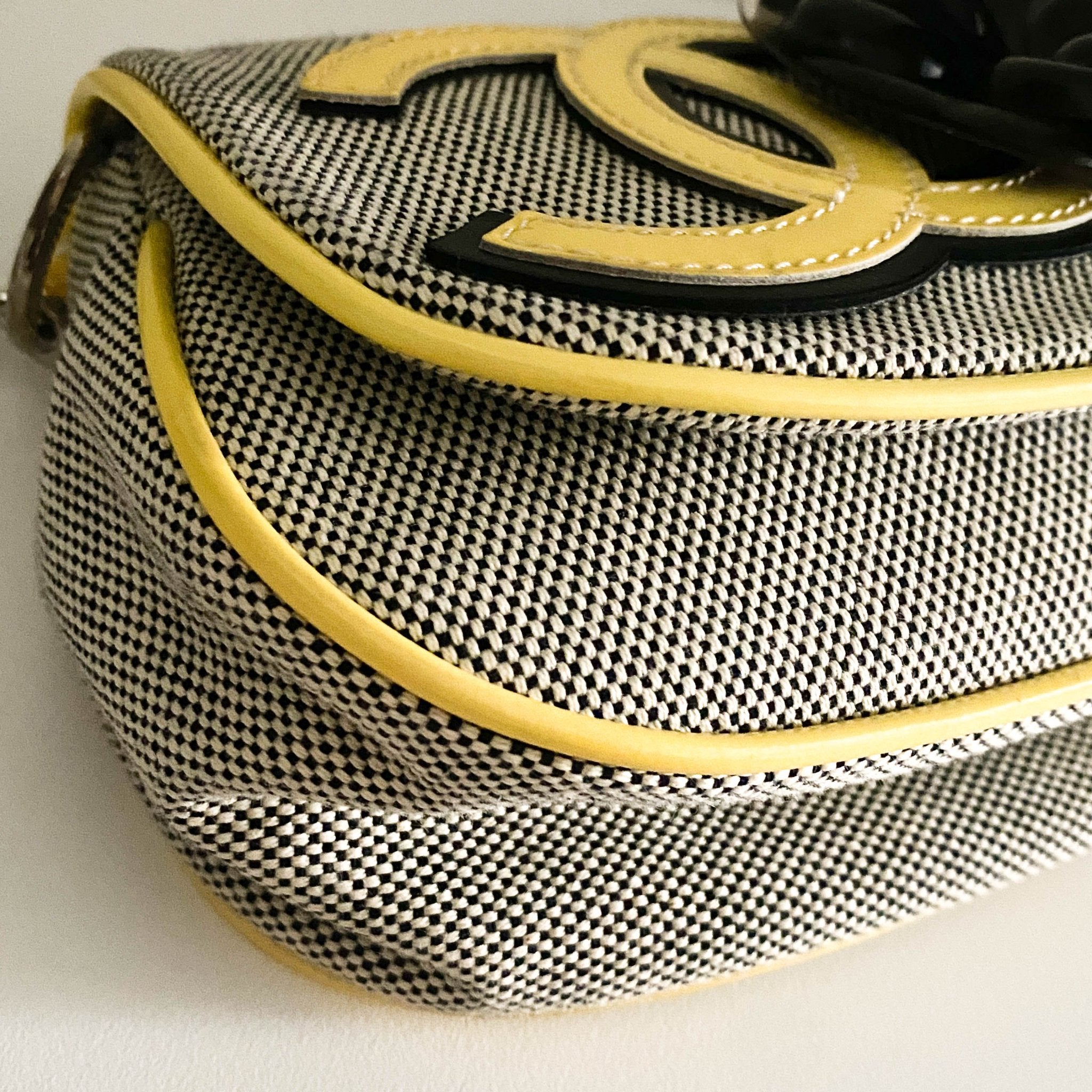 CHANEL Camellia CC No. 5 Canvas / Patent Shoulder Bag, in , Sold by HIVE PRELOVED - Shoulder Bags, ,