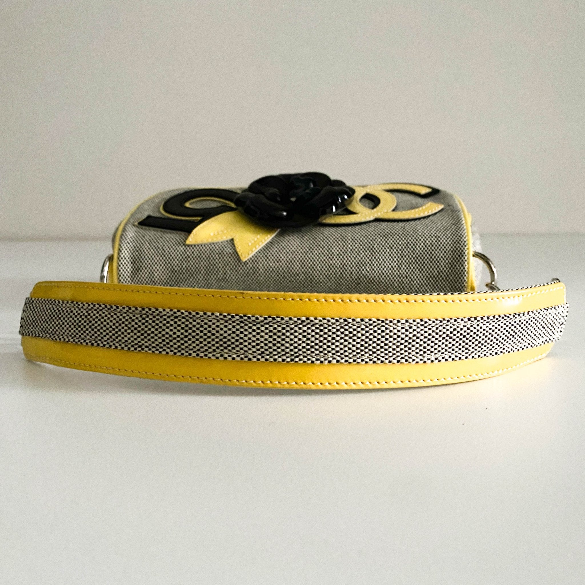 CHANEL Camellia CC No. 5 Canvas / Patent Shoulder Bag, in , Sold by HIVE PRELOVED - Shoulder Bags, ,