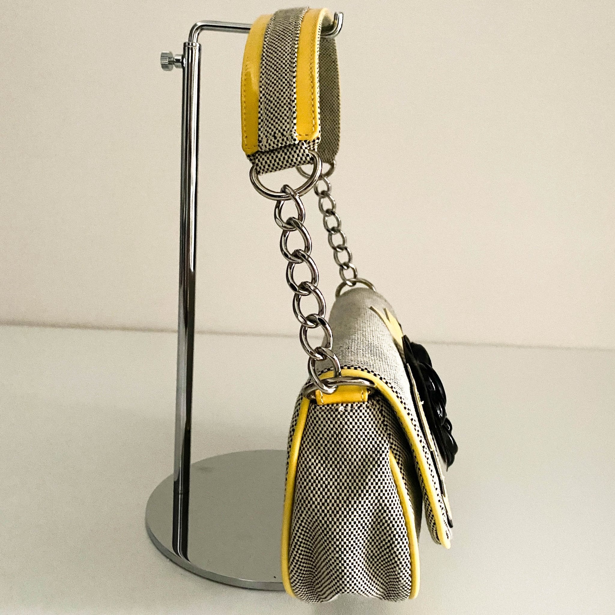 CHANEL Camellia CC No. 5 Canvas / Patent Shoulder Bag, in , Sold by HIVE PRELOVED - Shoulder Bags, ,