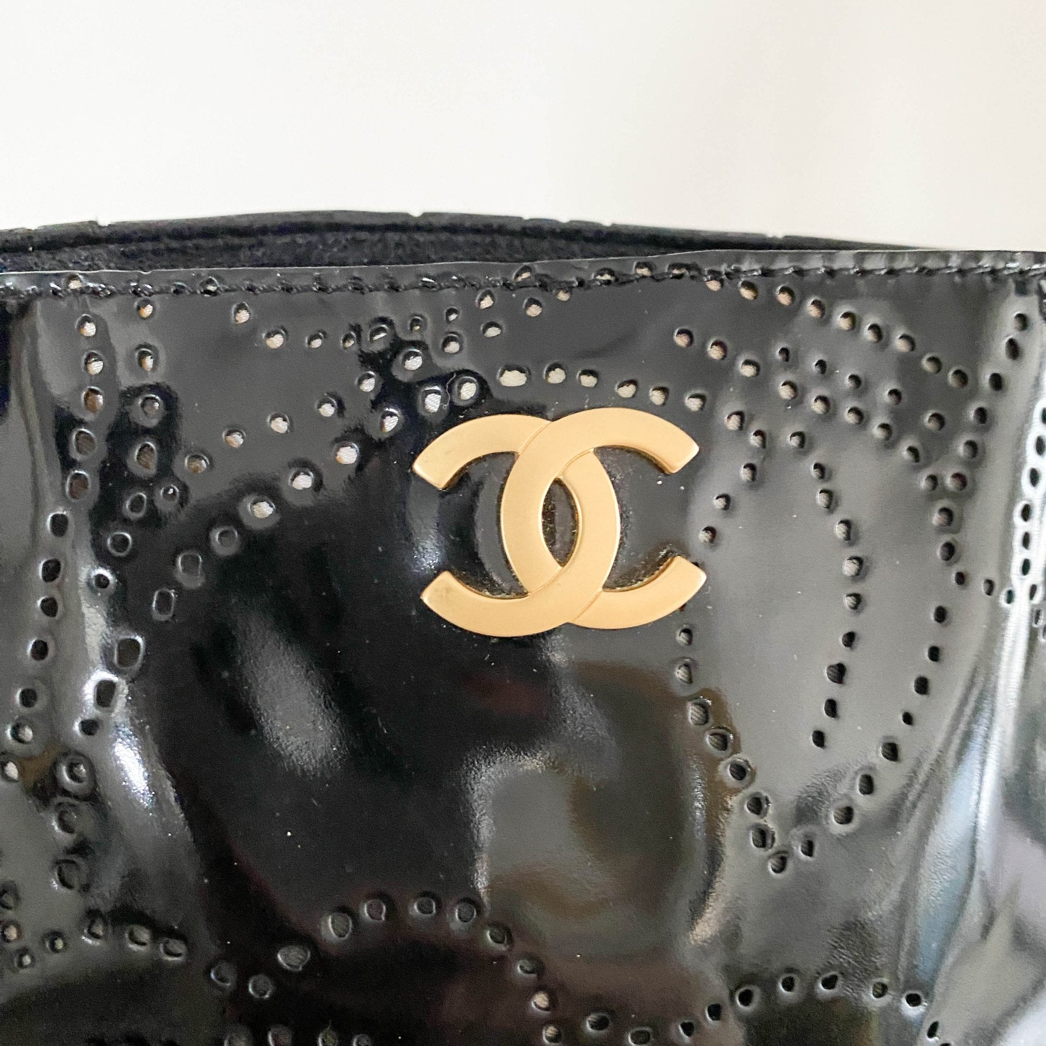 CHANEL Camellia Patent Leather Black Tote Bag, in , Sold by HIVE PRELOVED - Totes, ,