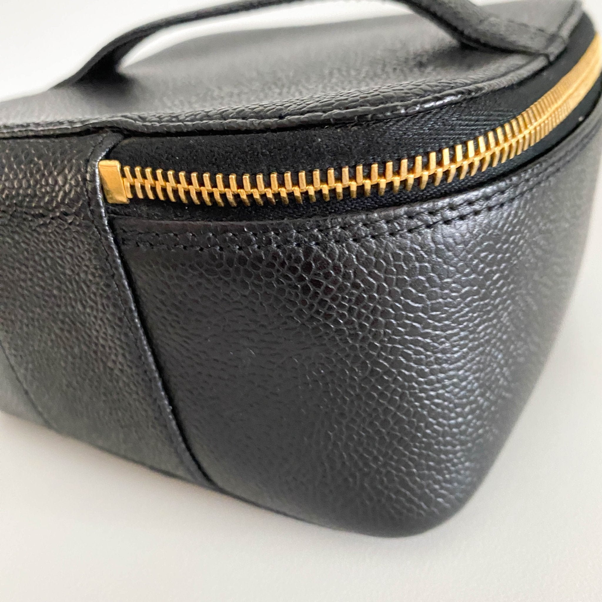 CHANEL Caviar CC Vanity Cosmetic Case Black, in , Sold by HIVE PRELOVED - Handle Bags, ,