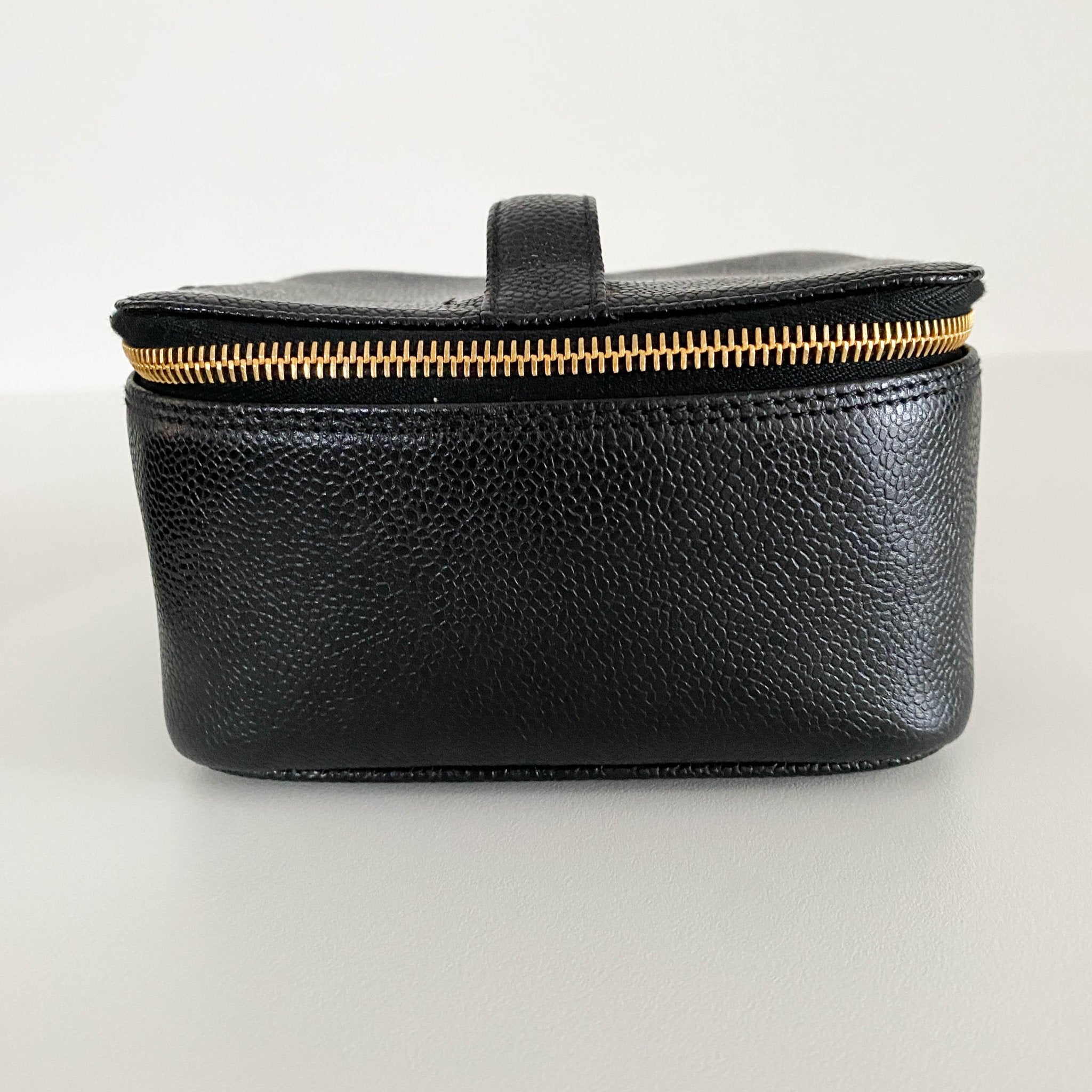 CHANEL Caviar CC Vanity Cosmetic Case Black, in , Sold by HIVE PRELOVED - Handle Bags, ,
