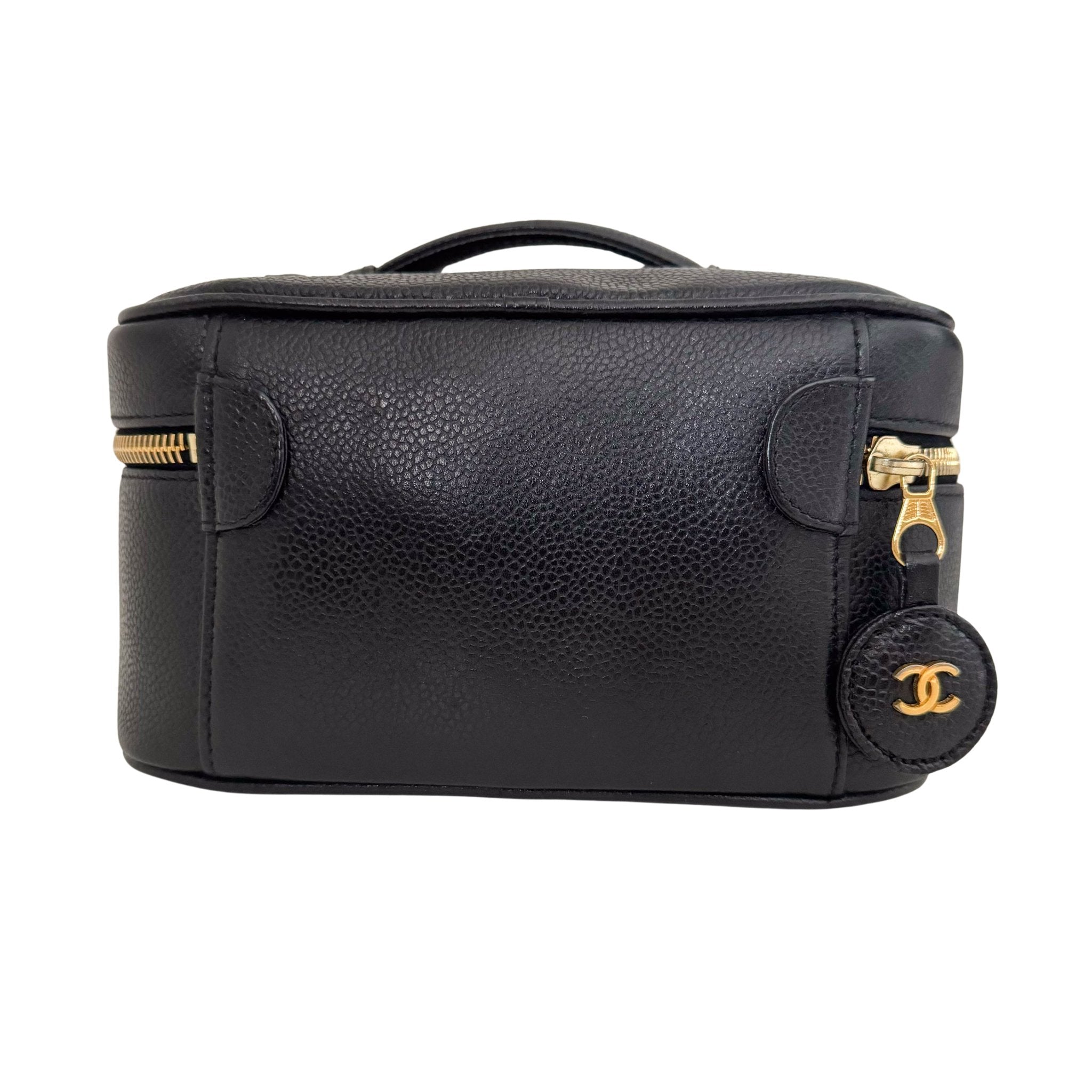 CHANEL Caviar CC Vanity Cosmetic Case Black, in , Sold by HIVE PRELOVED - Handle Bags, ,
