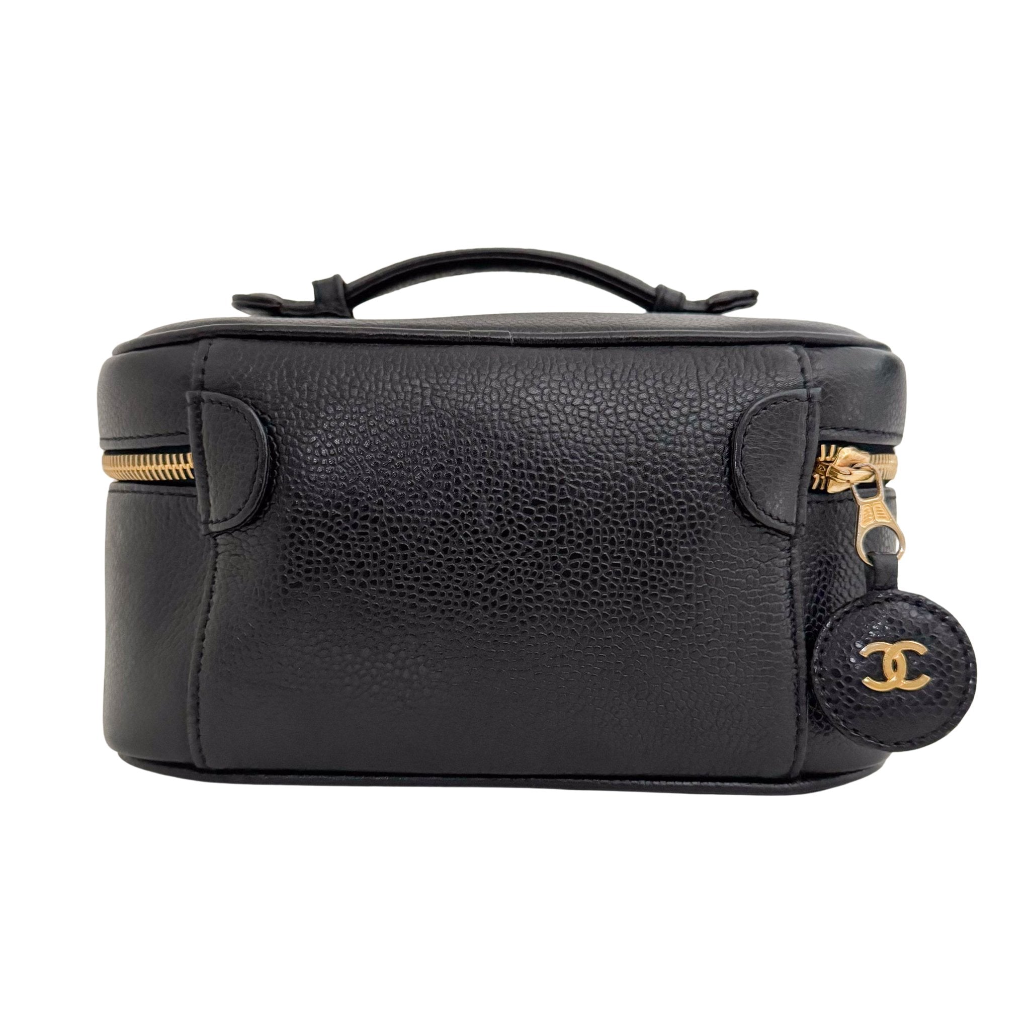 CHANEL Caviar CC Vanity Cosmetic Case Black, in , Sold by HIVE PRELOVED - Handle Bags, ,
