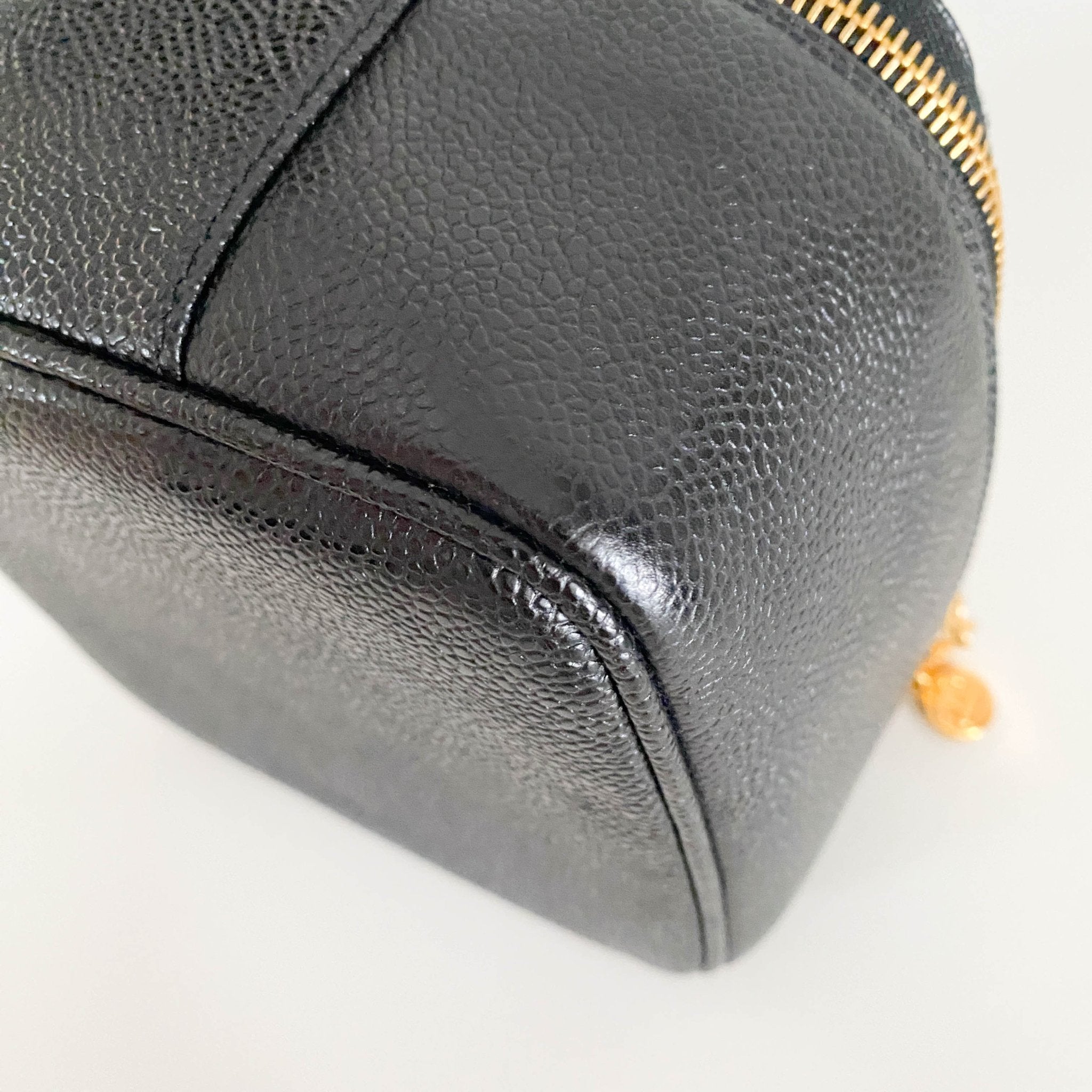 CHANEL Caviar CC Vanity Cosmetic Case Black, in , Sold by HIVE PRELOVED - Handle Bags, ,